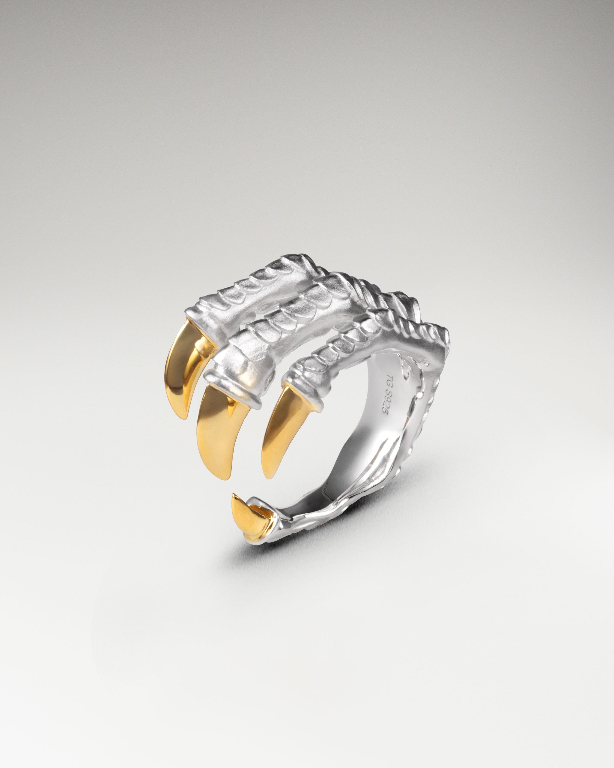 Eagle Talons Ring In Sterling Silver