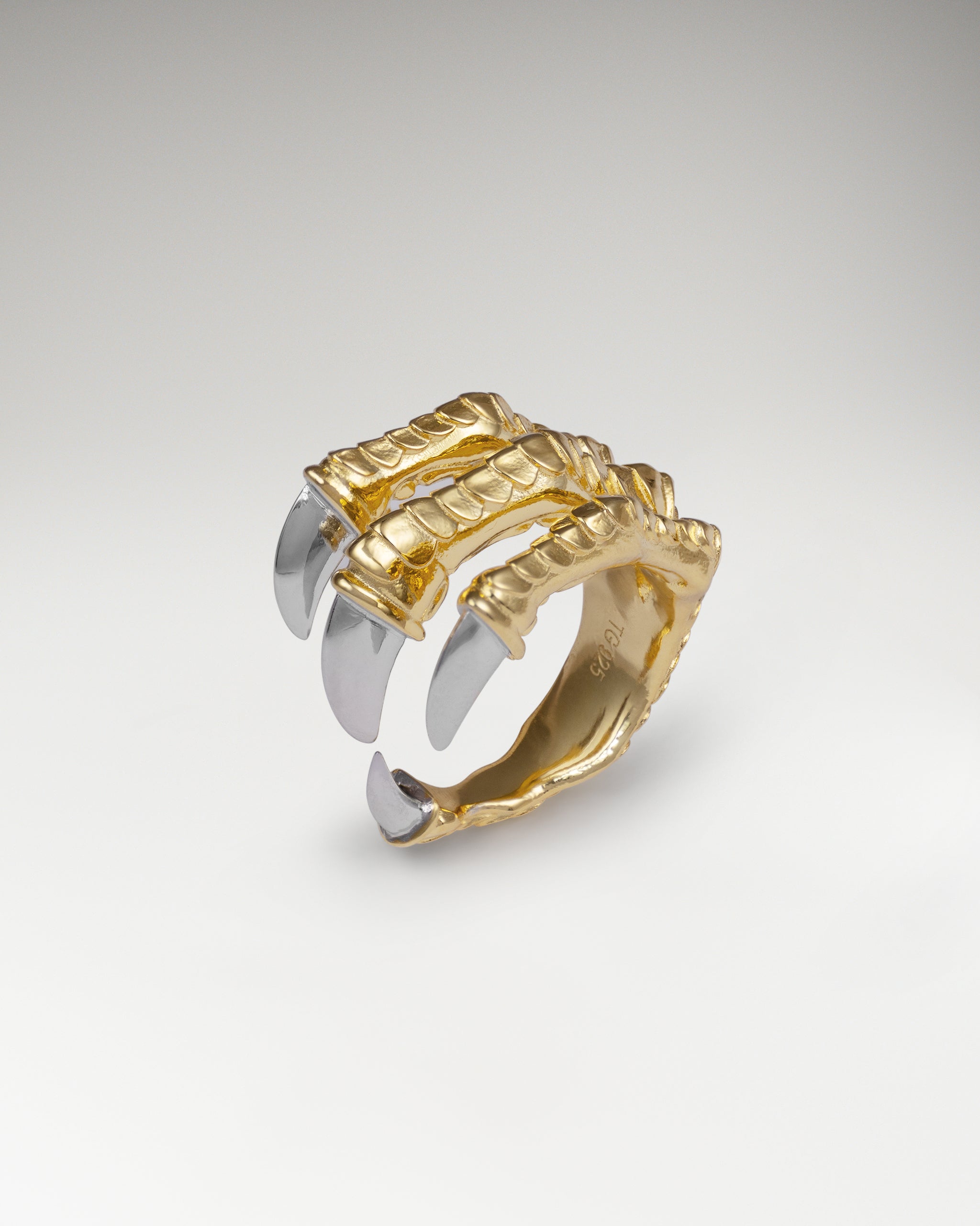 Eagle Talons Ring In Sterling Silver