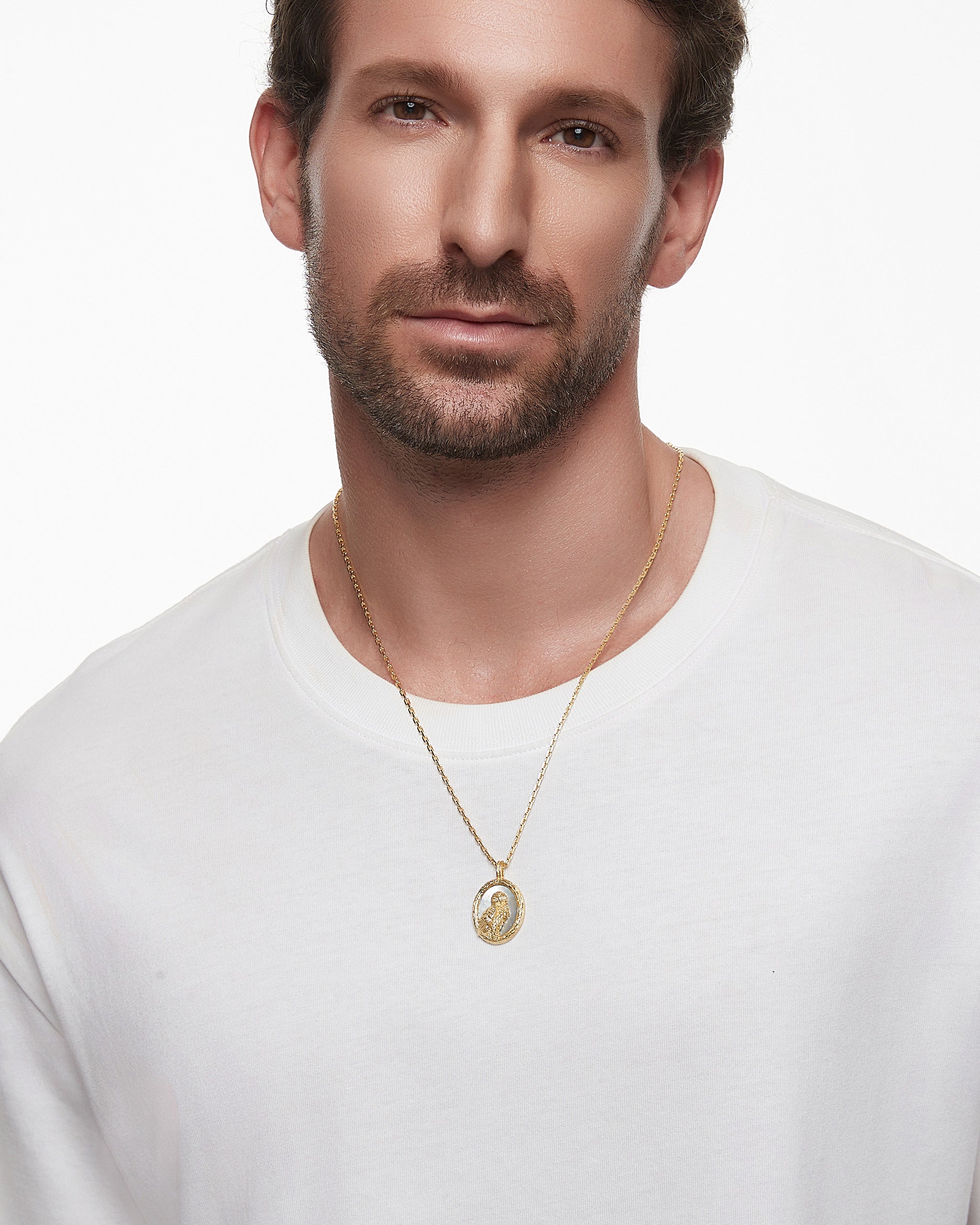 Collar de elfo del bosque en plata de ley con nácar negro