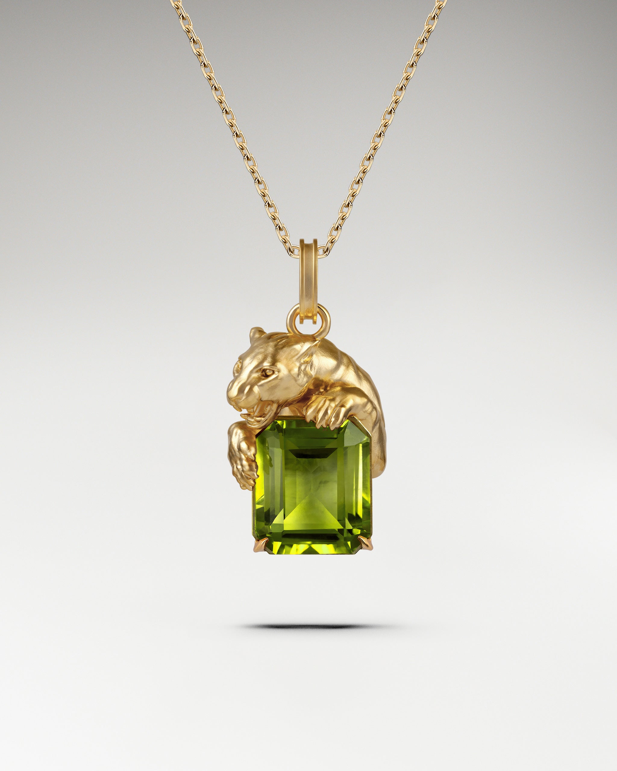 Savanna Skulptur-Anhänger-Halskette aus Sterlingsilber