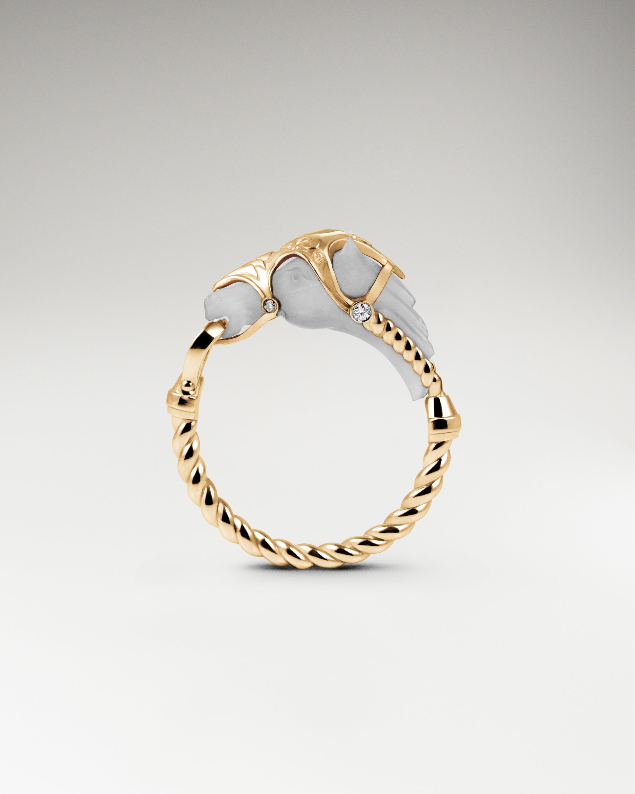 Anello Wild Ranging in argento sterling e agata nera con moissanite