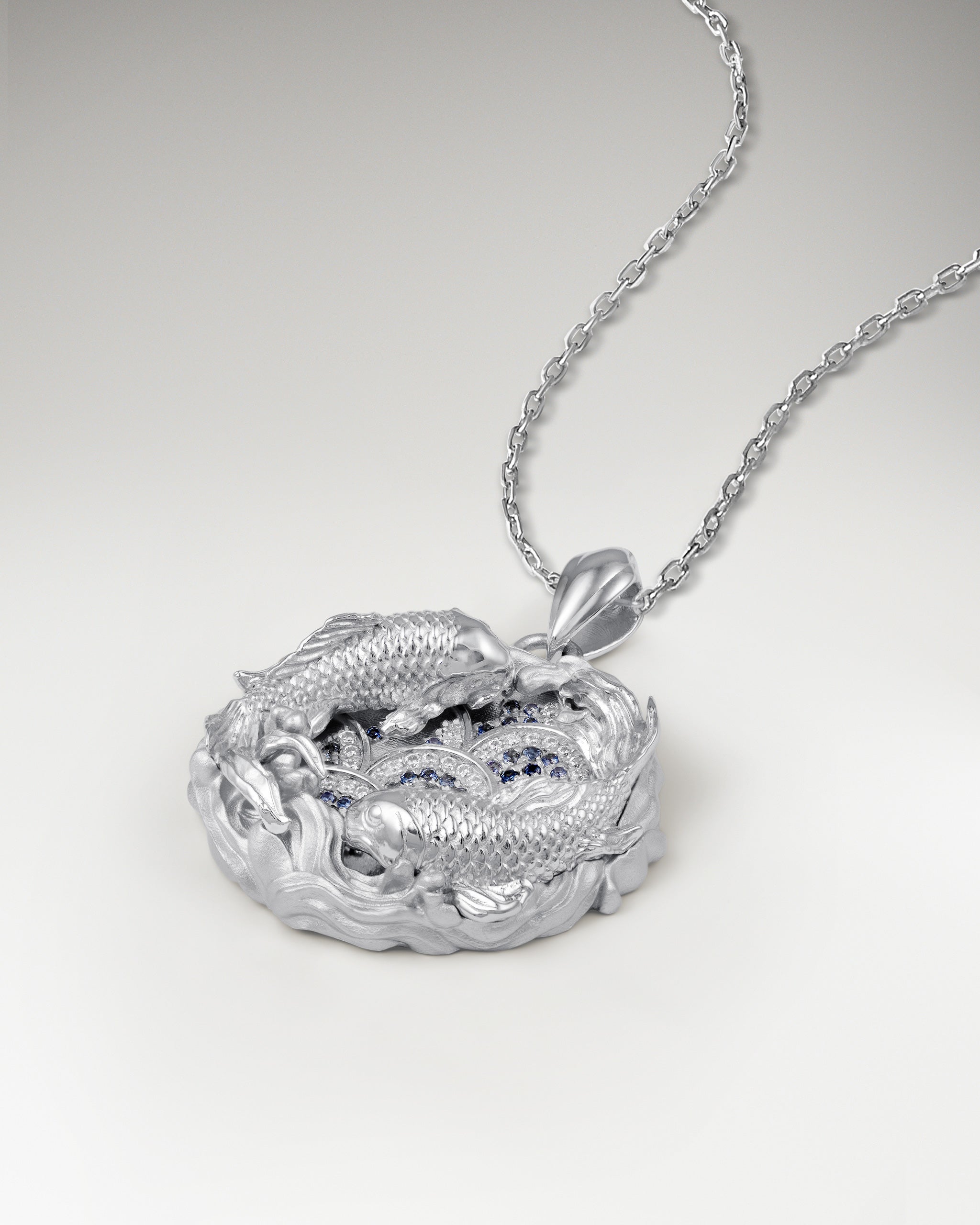 Serene Waves In Gold Vermeil With Blue Sapphire