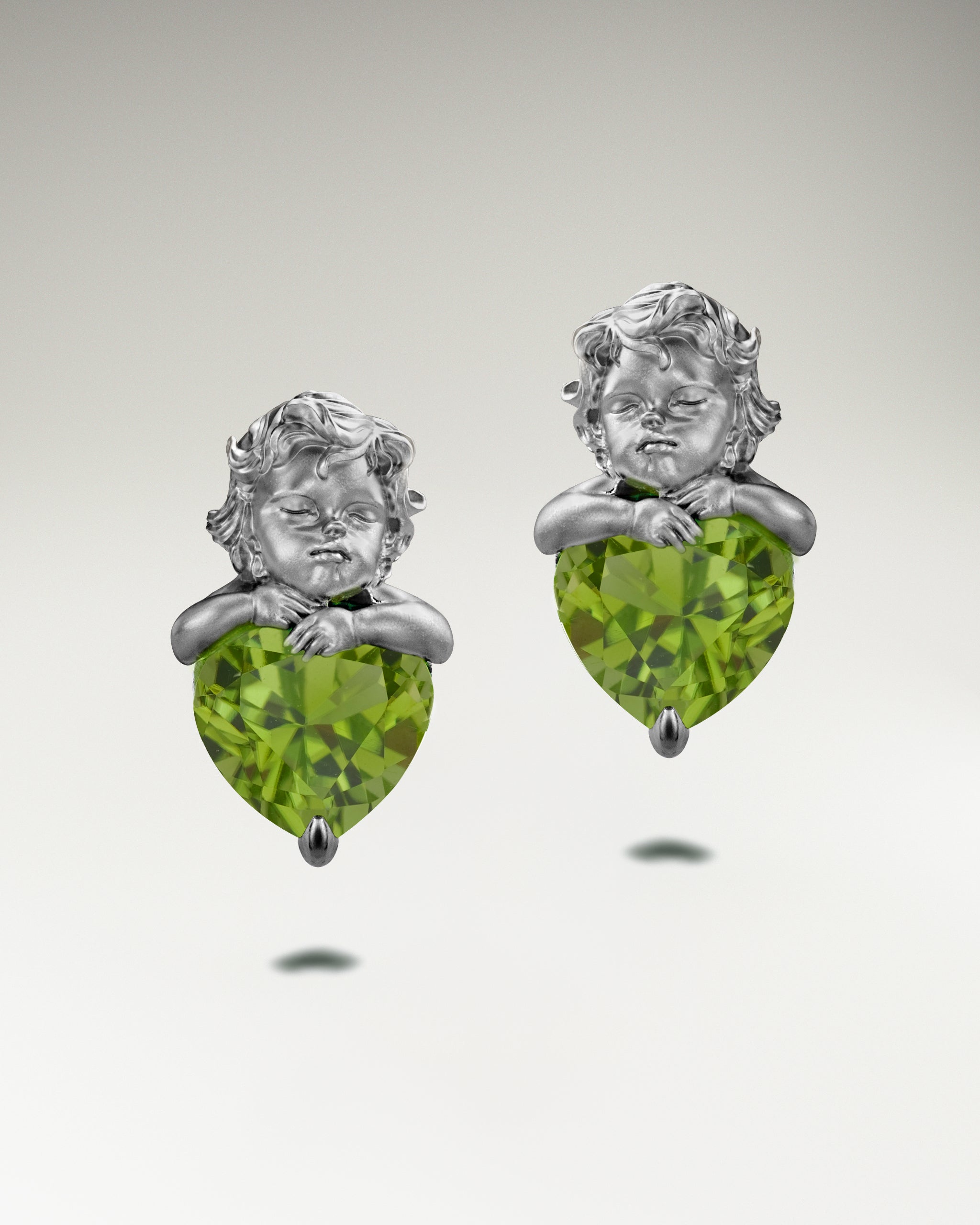 Keeper’s Heart-Ohrringe aus Sterling-Silber mit Topas