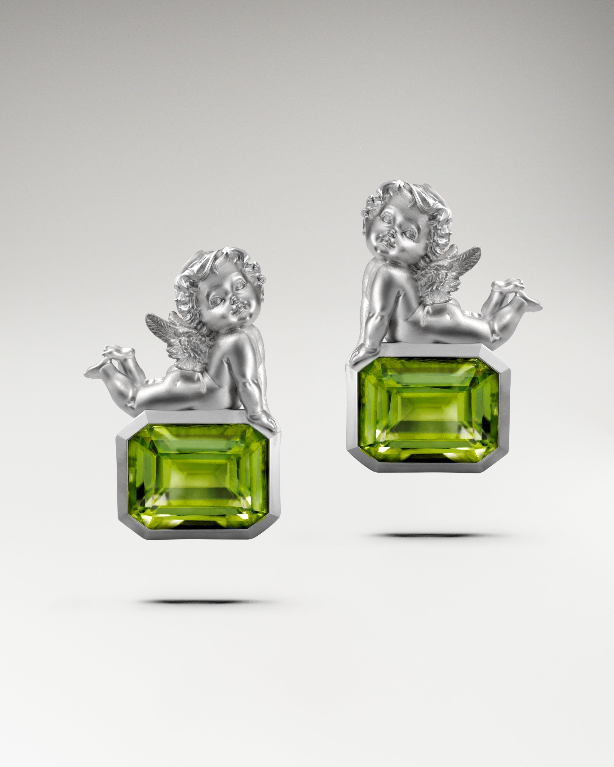 Angelette Earrings In Sterling Silver With Topaz