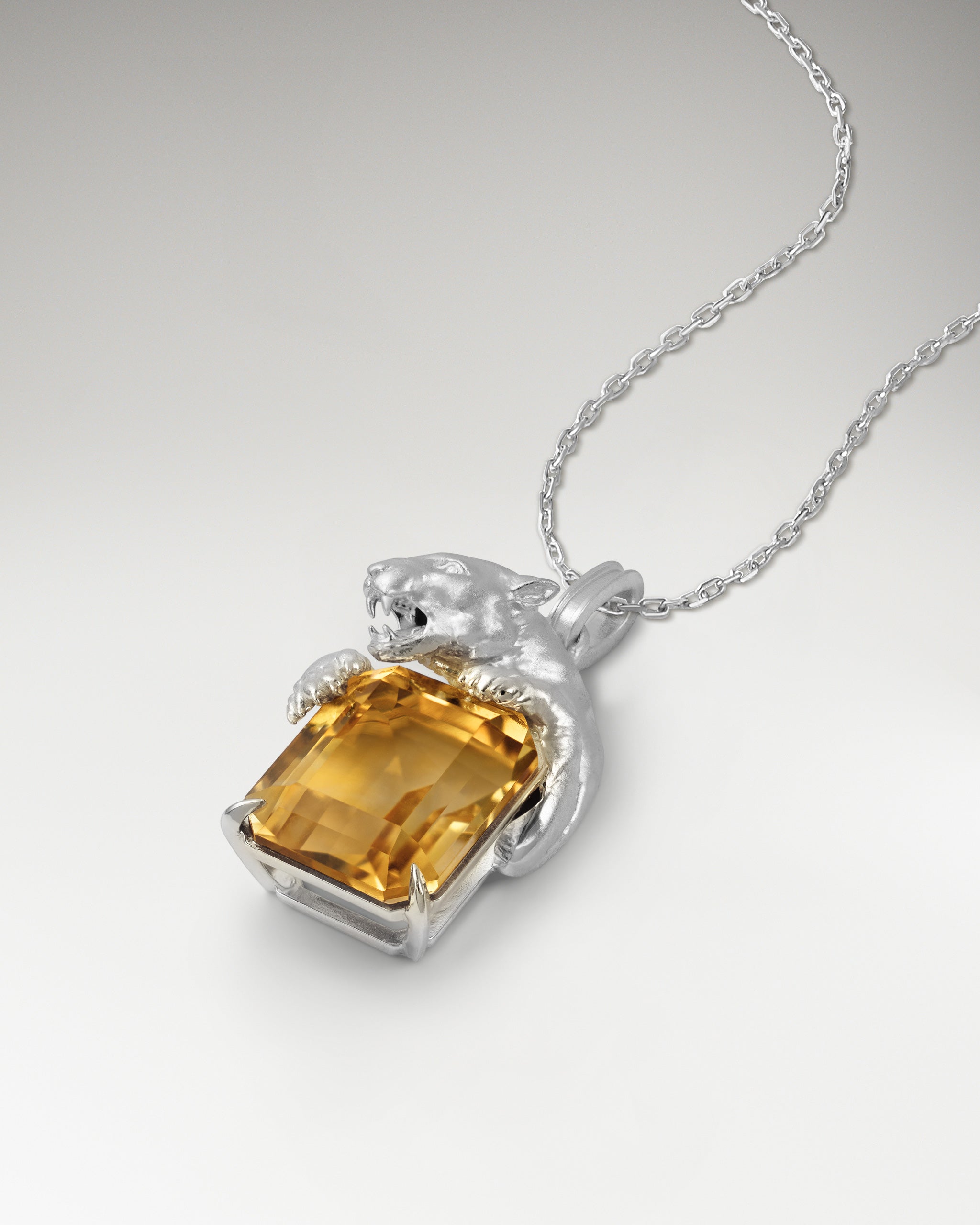 Savanna Sculptural Pendant Necklace In Sterling Silver