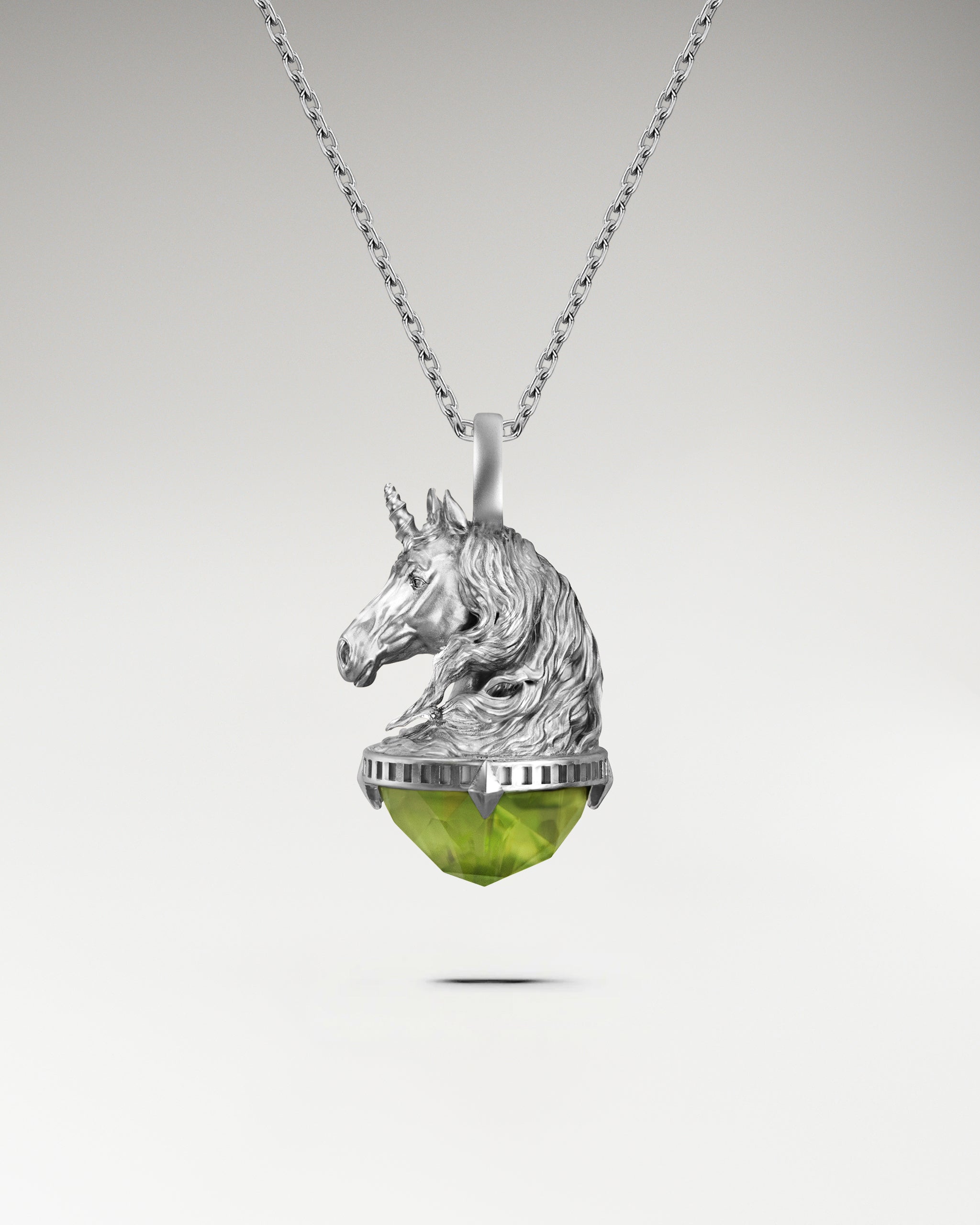 Monokeros 纯银紫水晶吊坠