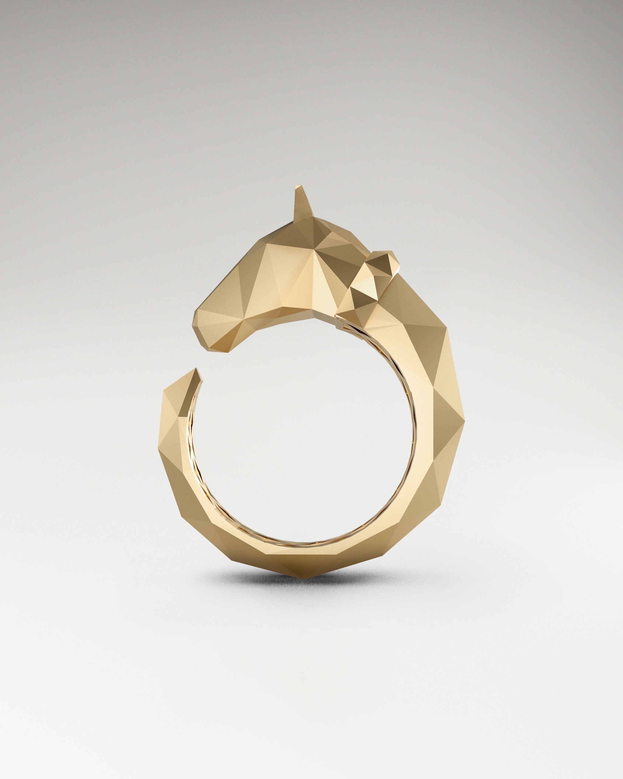 Vector Steed Ring In Sterling Silver