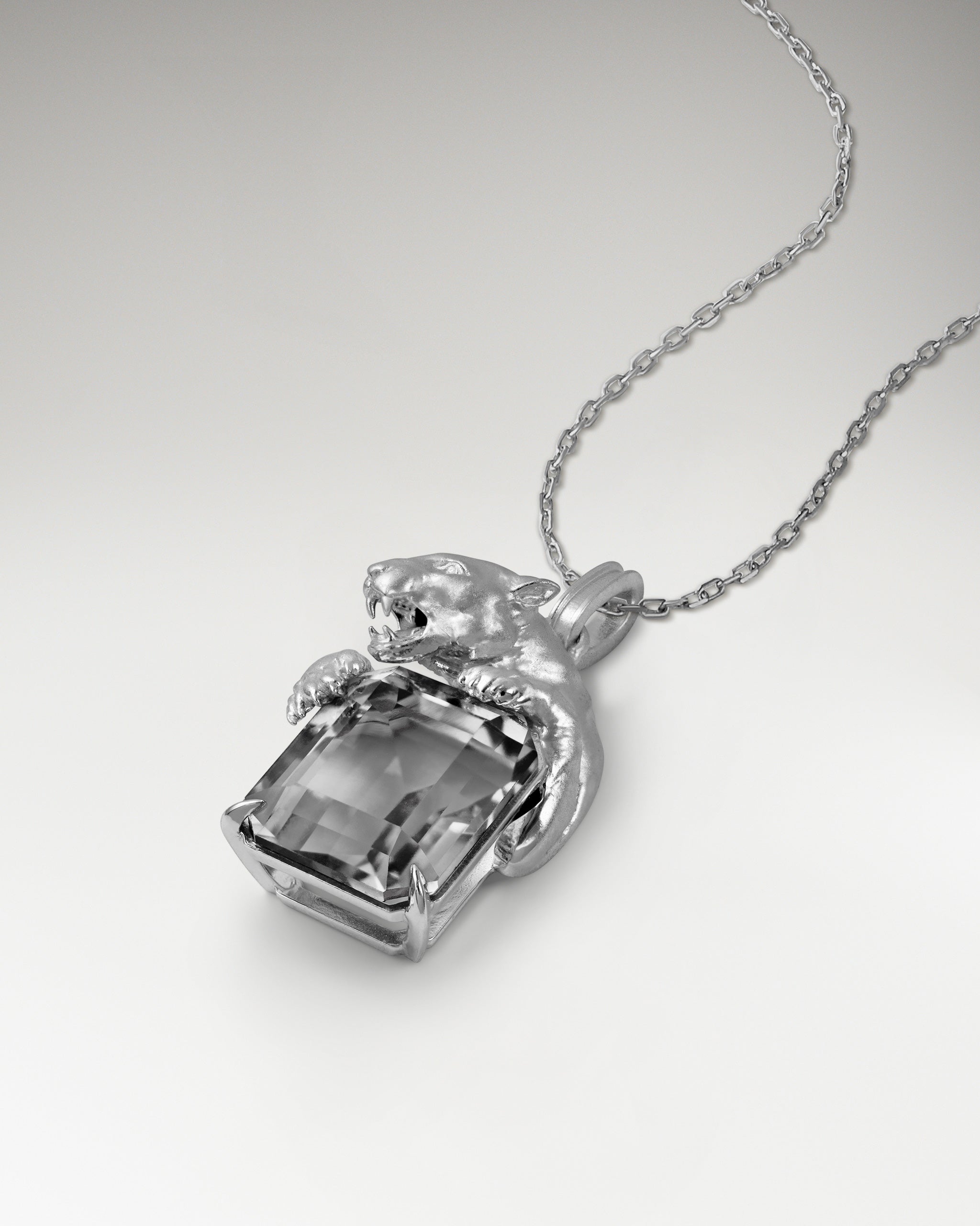 Savanna Sculptural Pendant Necklace In Sterling Silver