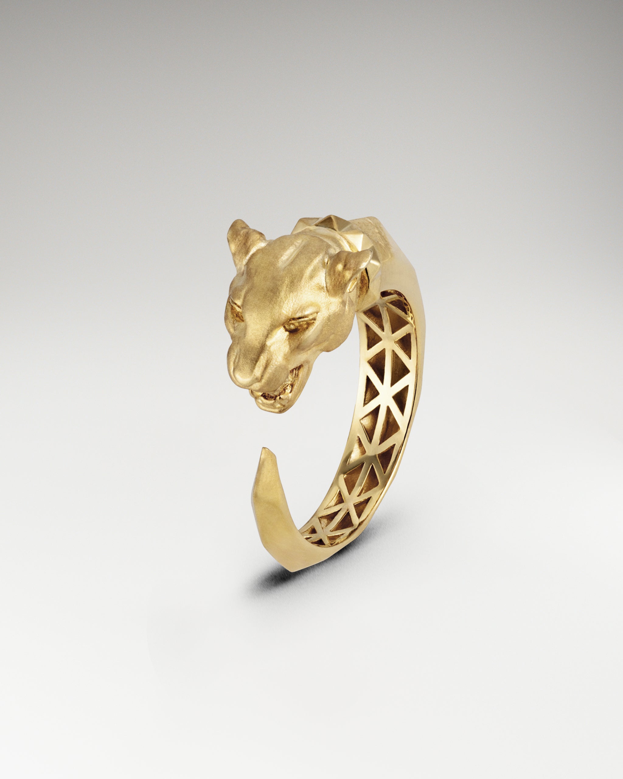 Vector Panther Ring In Gold Vermeil
