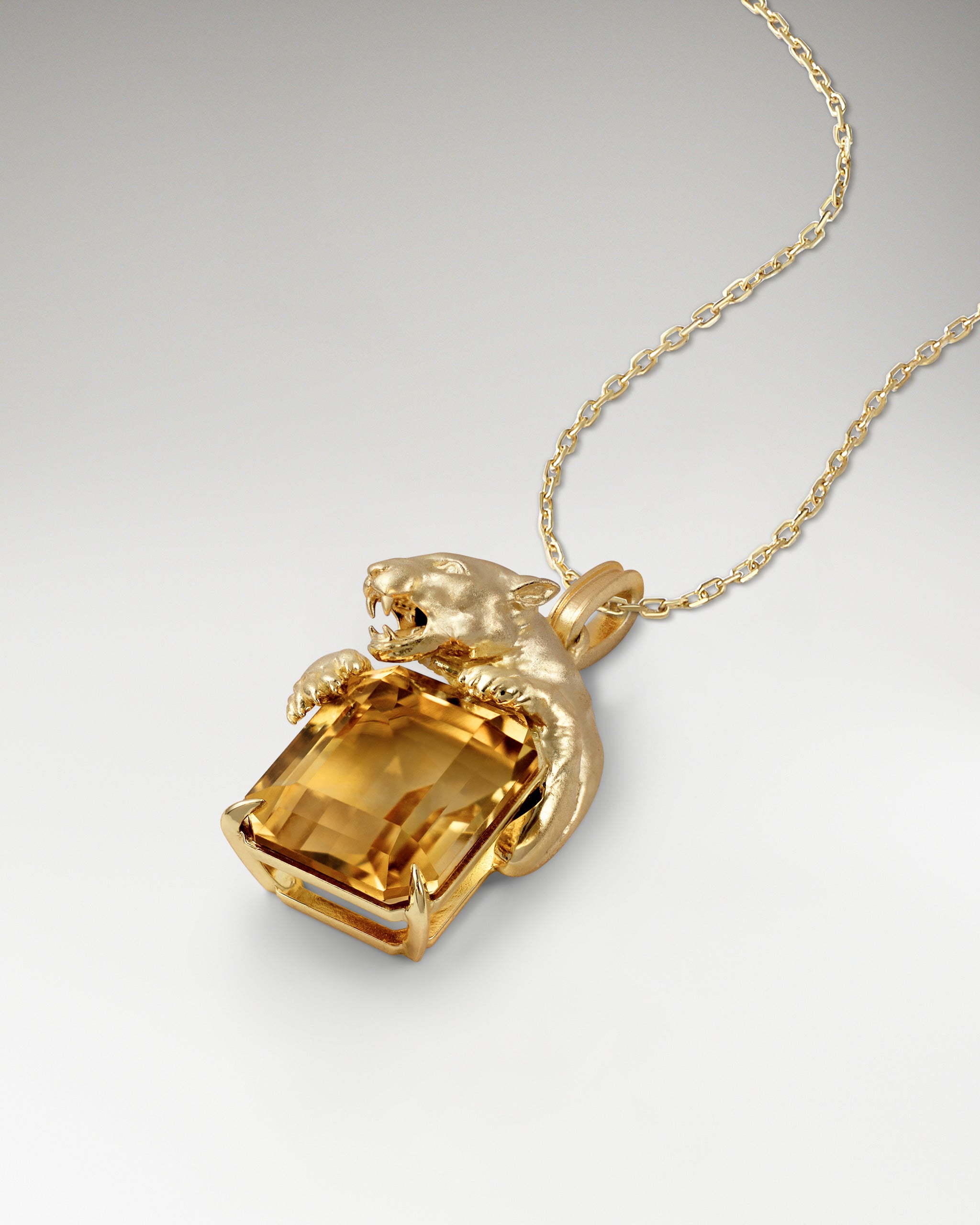 Collier pendentif sculptural Savanna en argent sterling avec grenat et moissanite