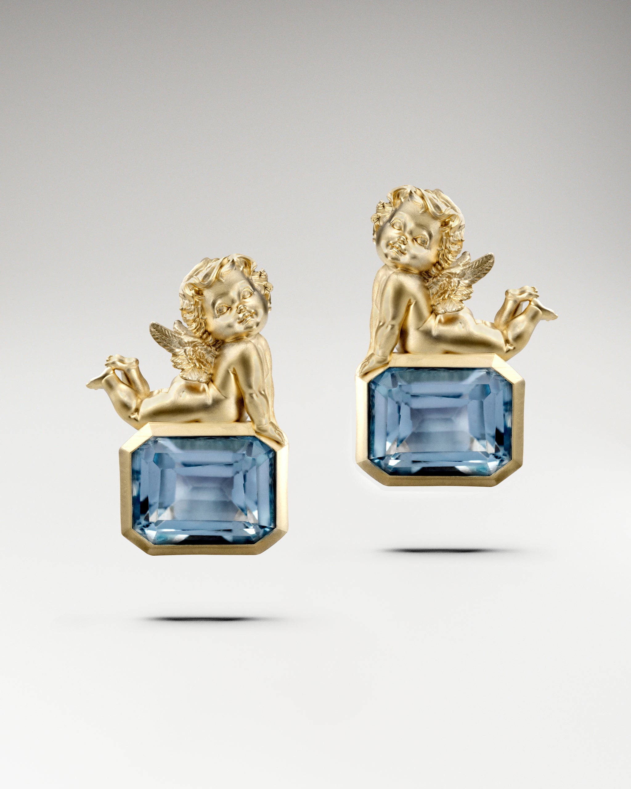 Angelette Earrings In Sterling Silver With Topaz