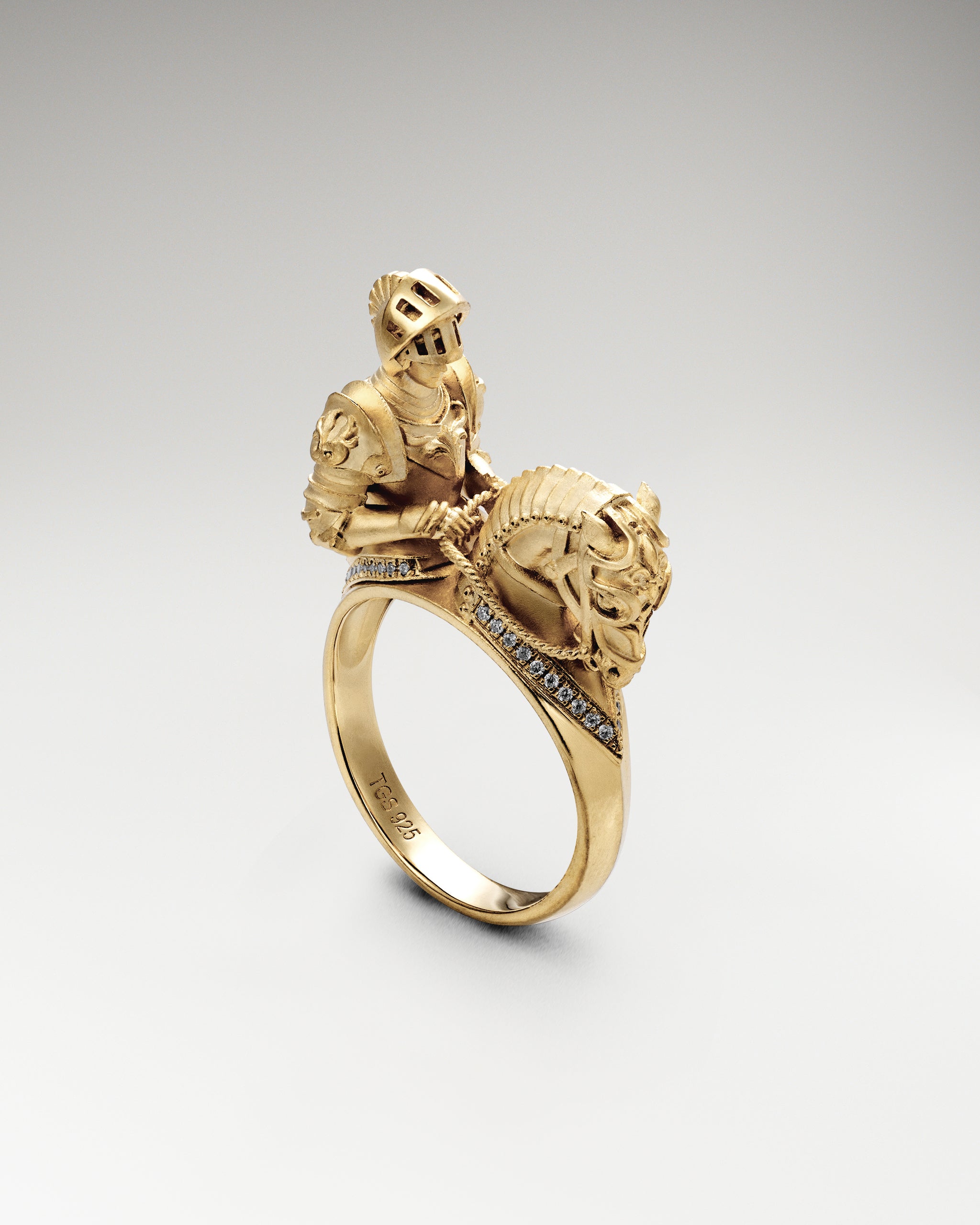 Royal Cavalier Ring In Gold Vermeil