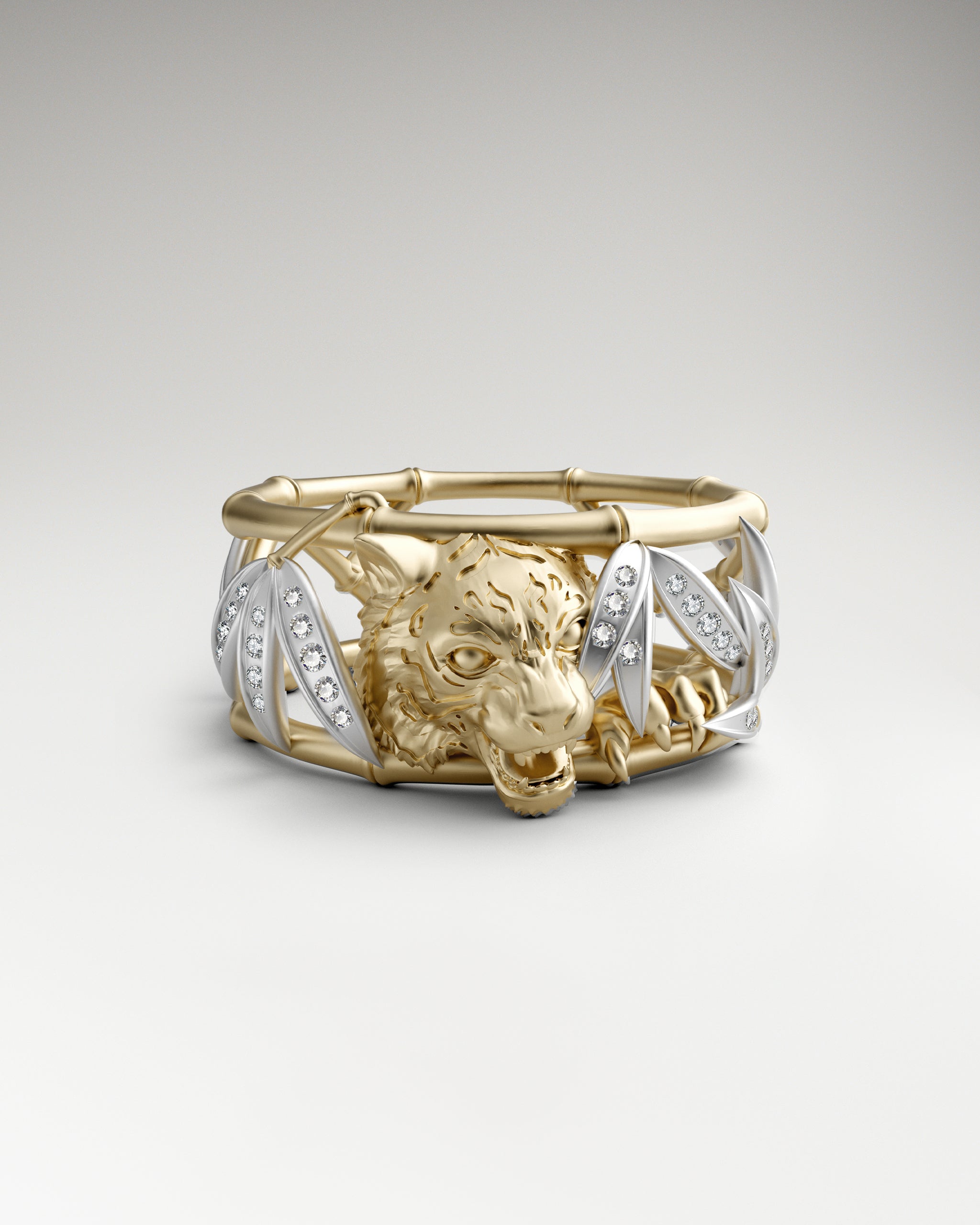 Bamboo-Stride Ring In Sterling Silver