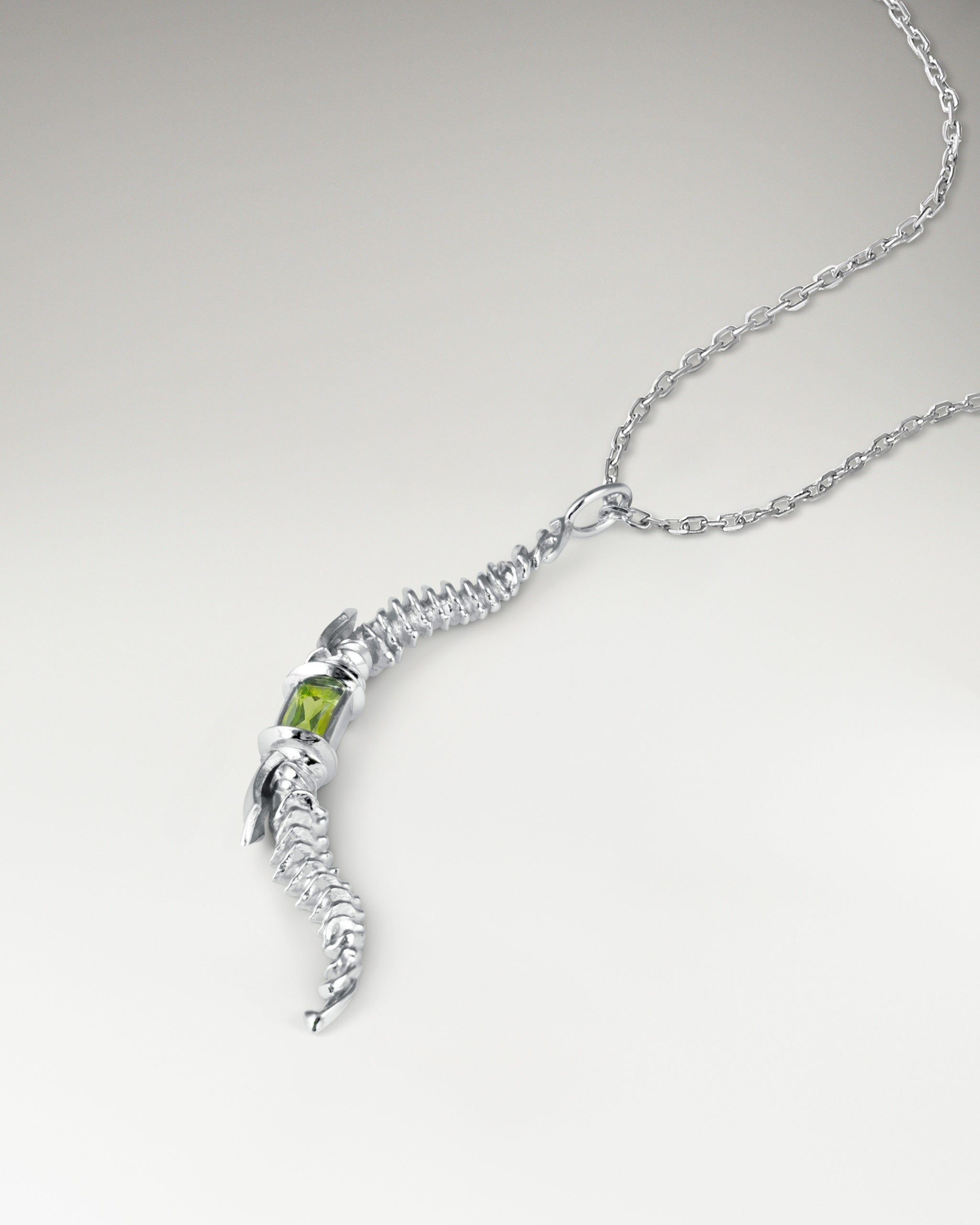 プライマルエイムペンダントネックレス(スターリングシルバー/ブルートパーズ付き)