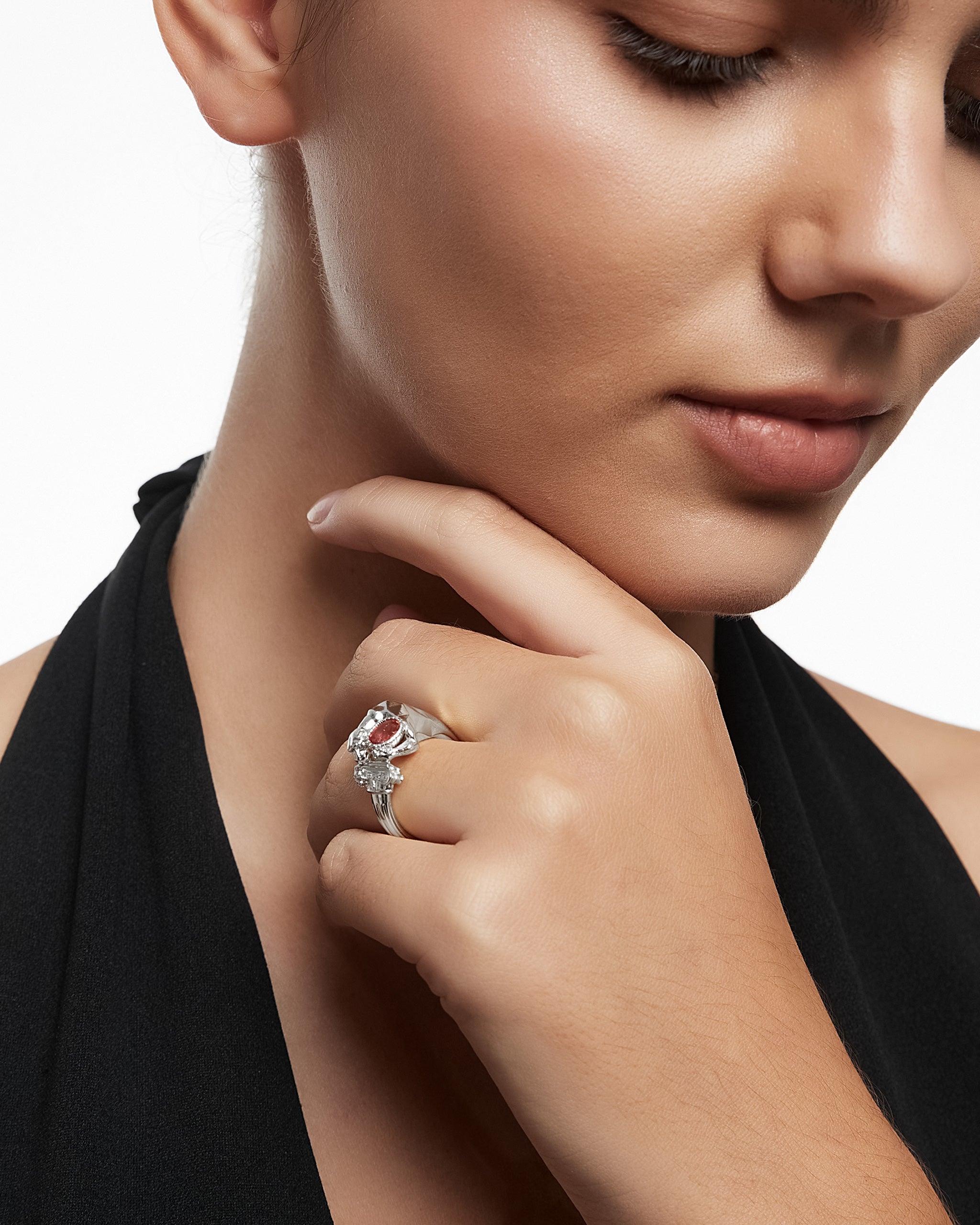 Dusk Guardian Ring In Gold Vermeil With Ruby