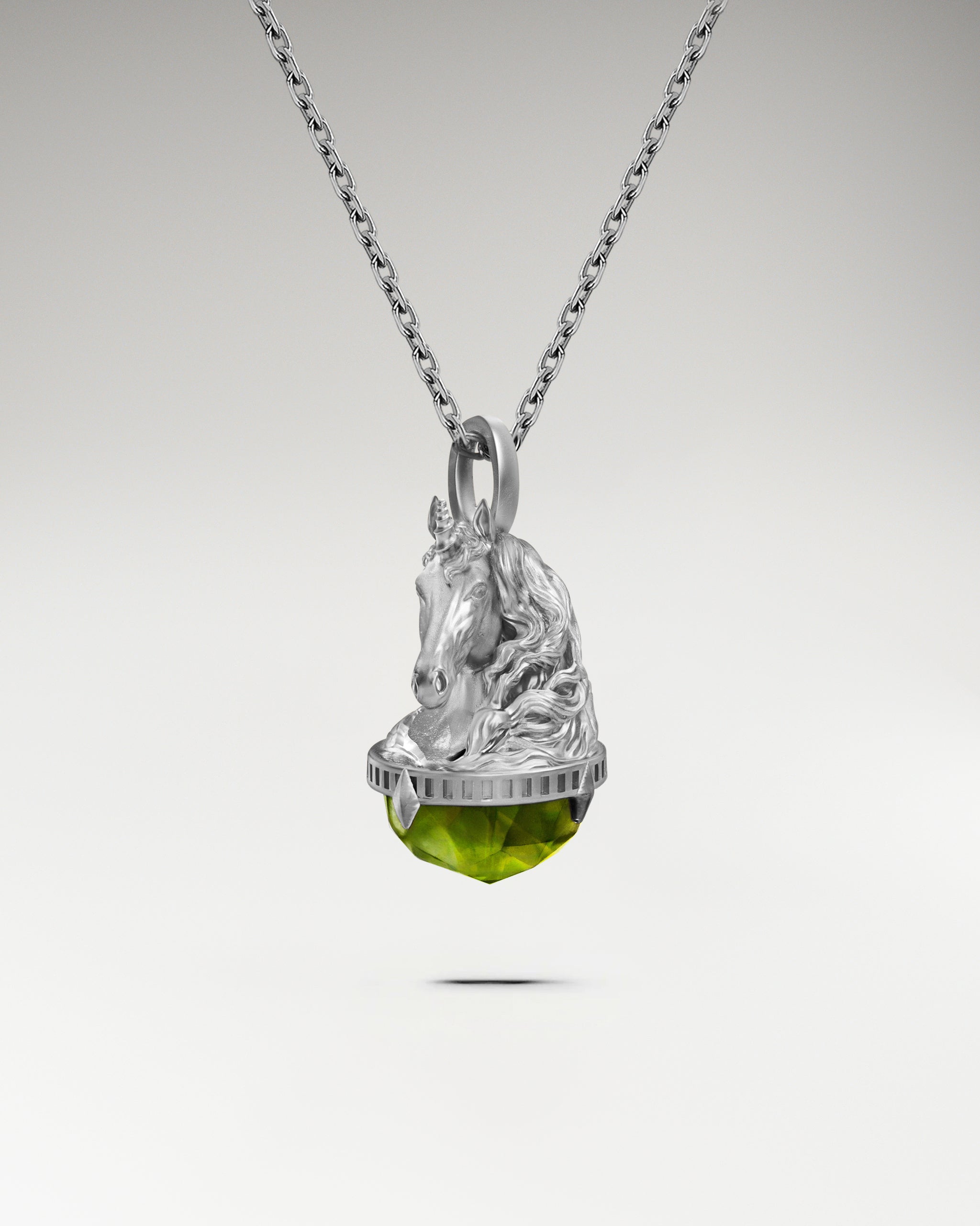 Monokeros 纯银紫水晶吊坠