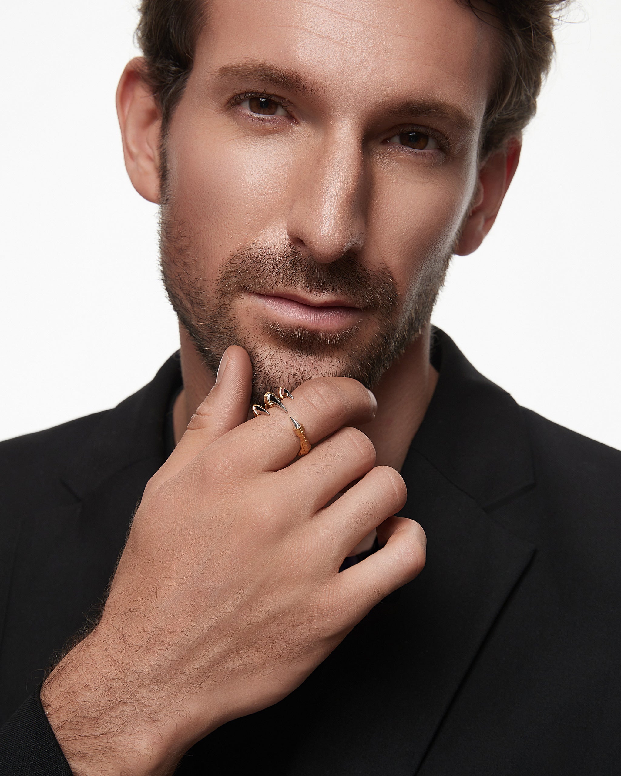 Eagle Talons Ring In Gold Vermeil