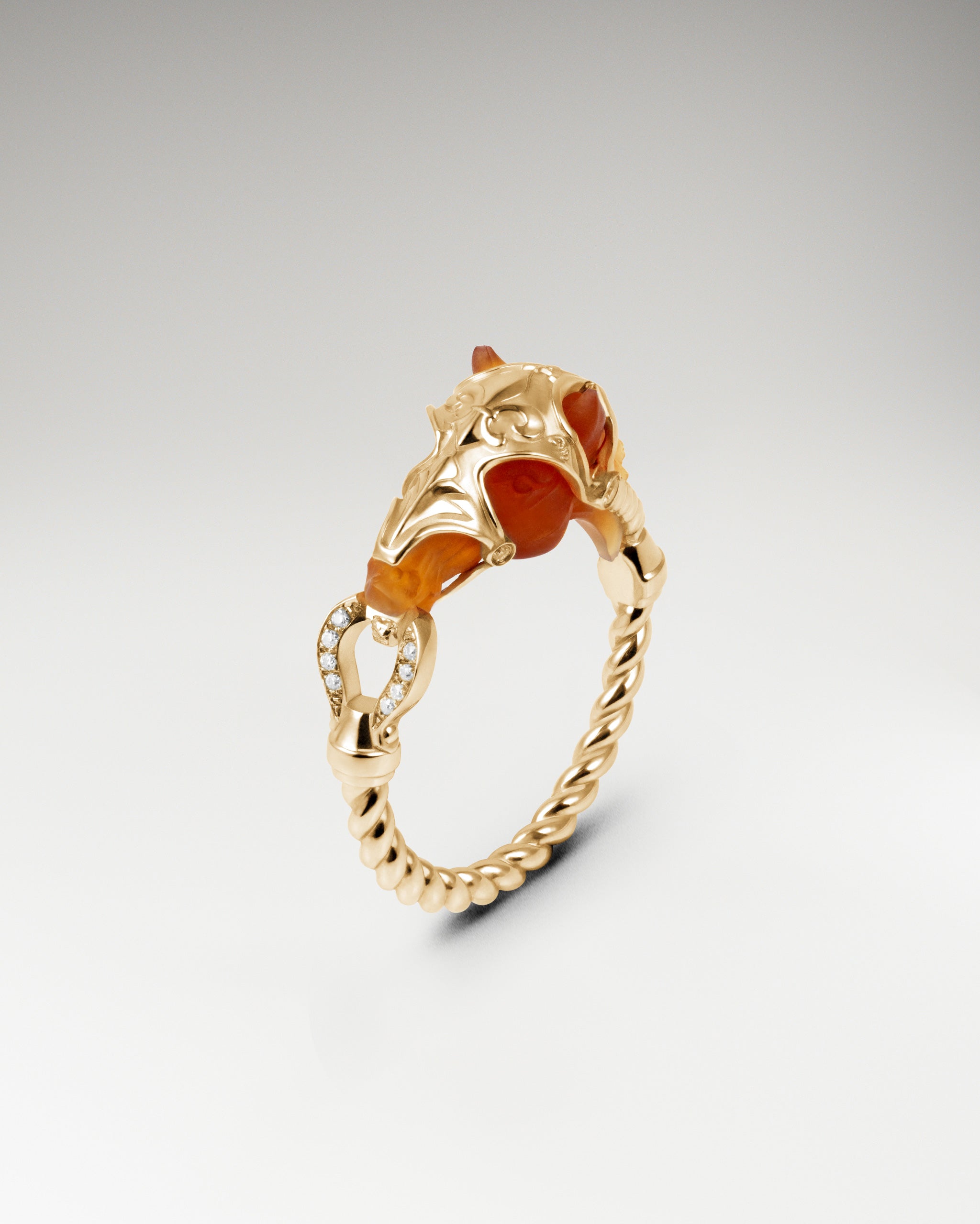 Bague Wild Range en argent sterling et agate noire avec moissanite