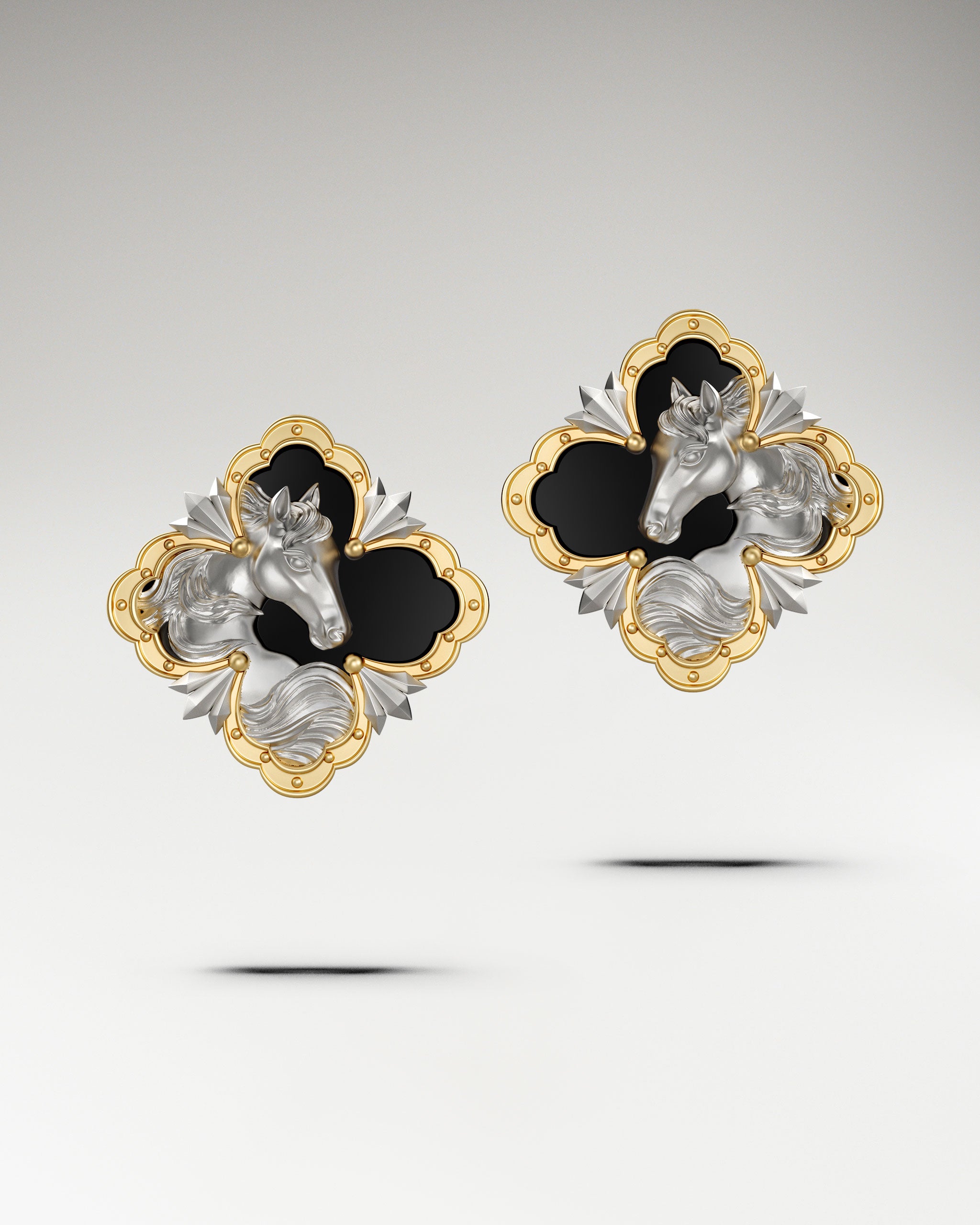 Orecchini Noble Encounter in Argento Sterling con Agata Nera