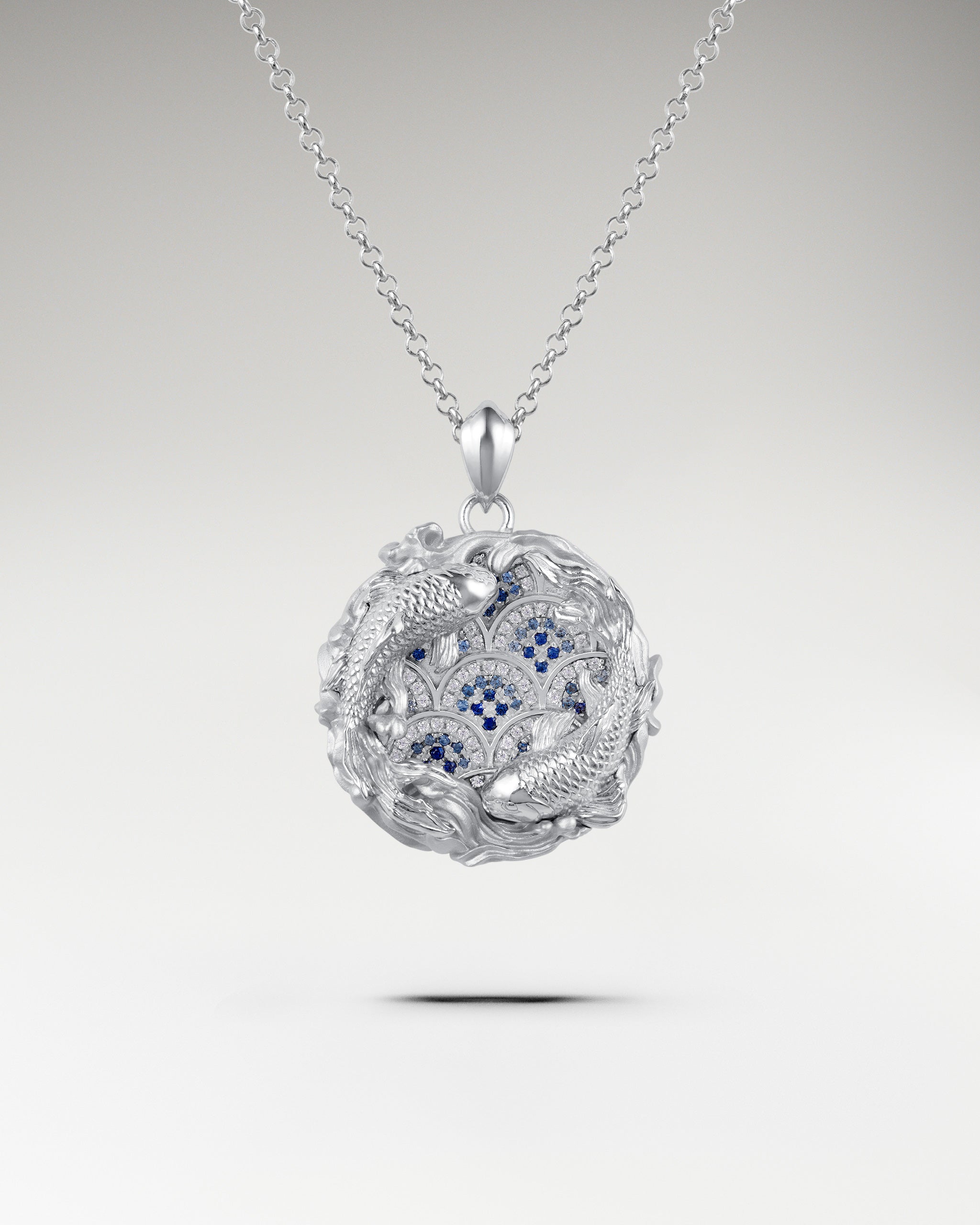 Serene Waves In Gold Vermeil With Blue Sapphire