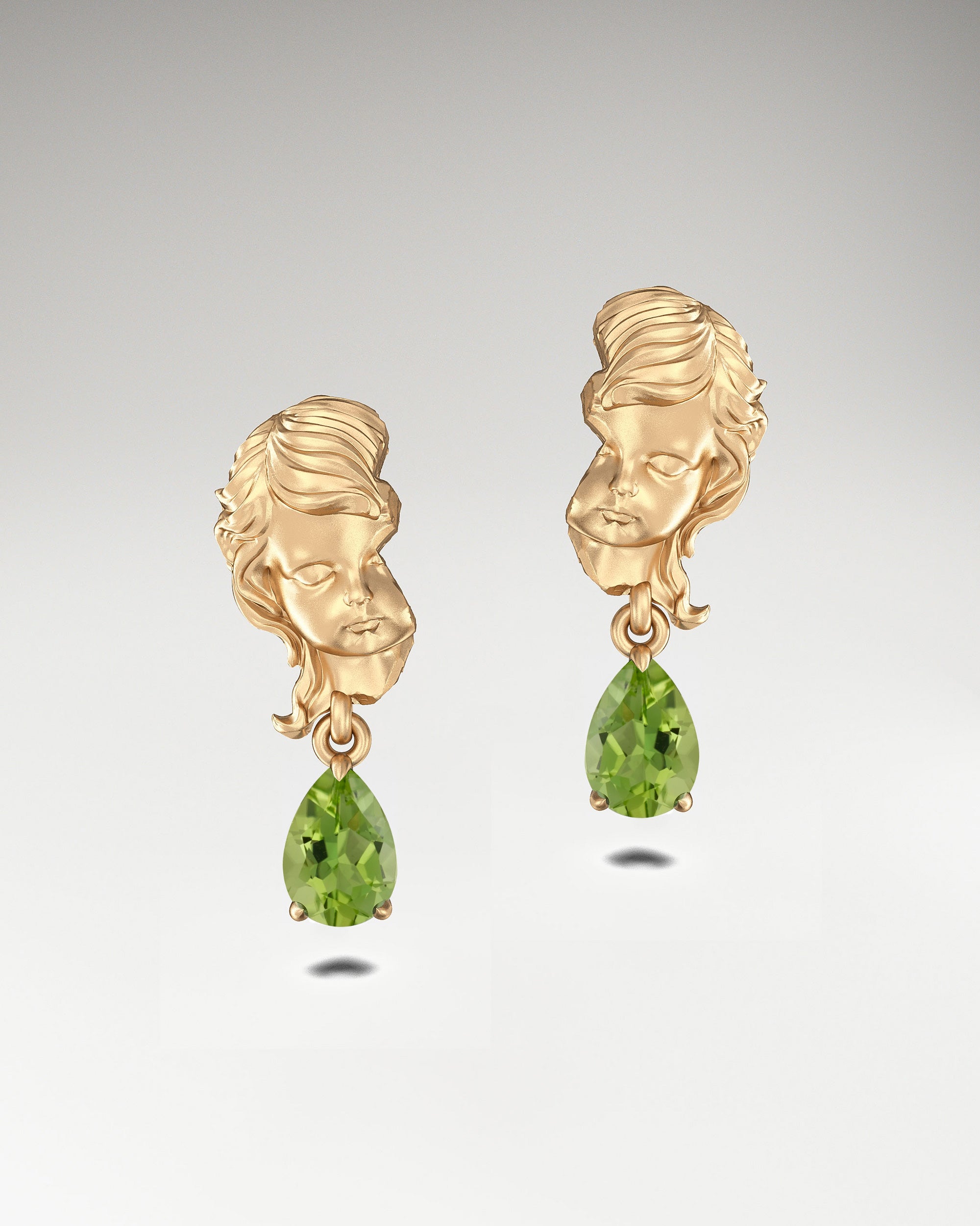 Orecchini Pendenti Cupido In Argento Sterling Con Topazio