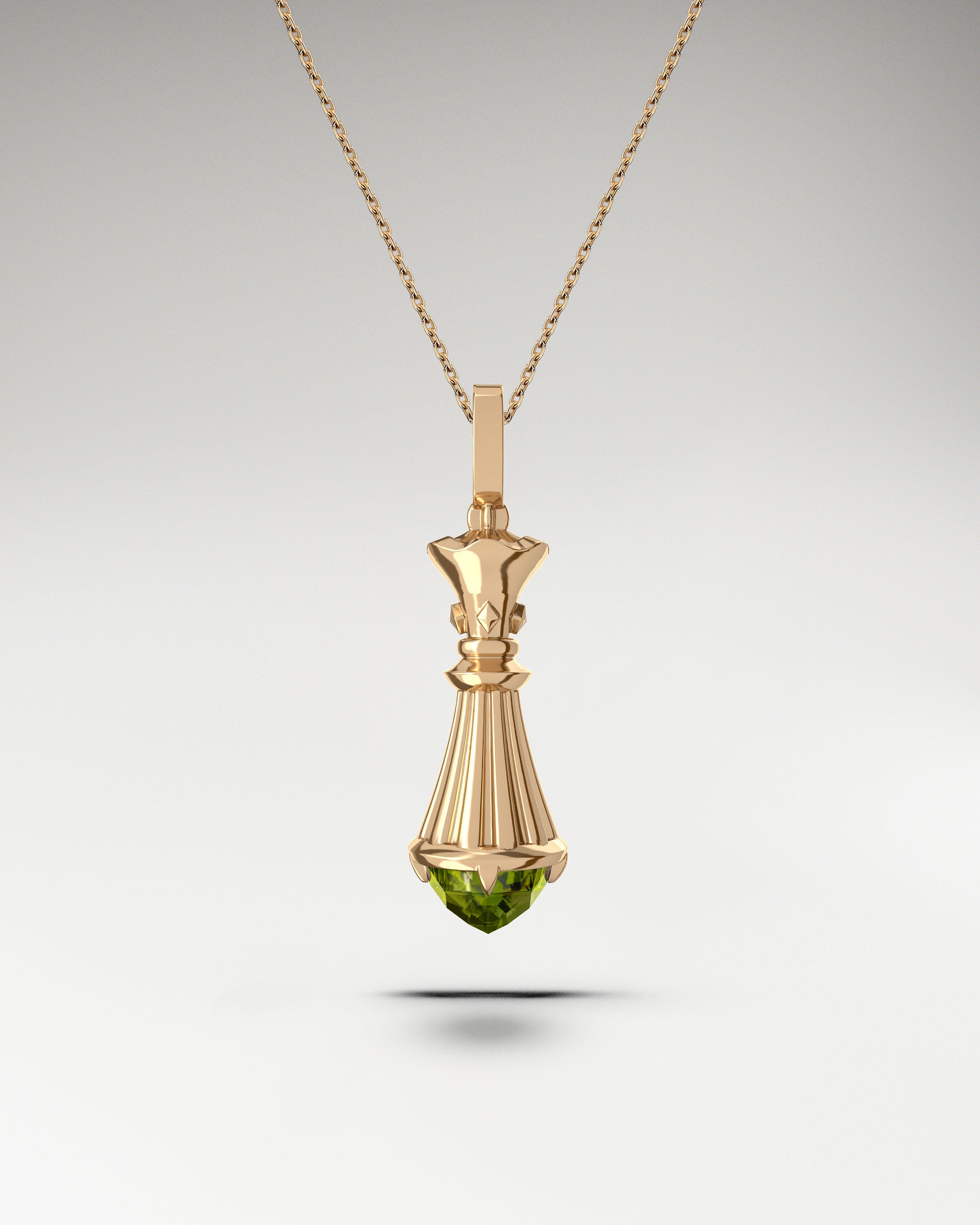 アメジストを使用したスターリングシルバーのクイーンペンダントネックレス