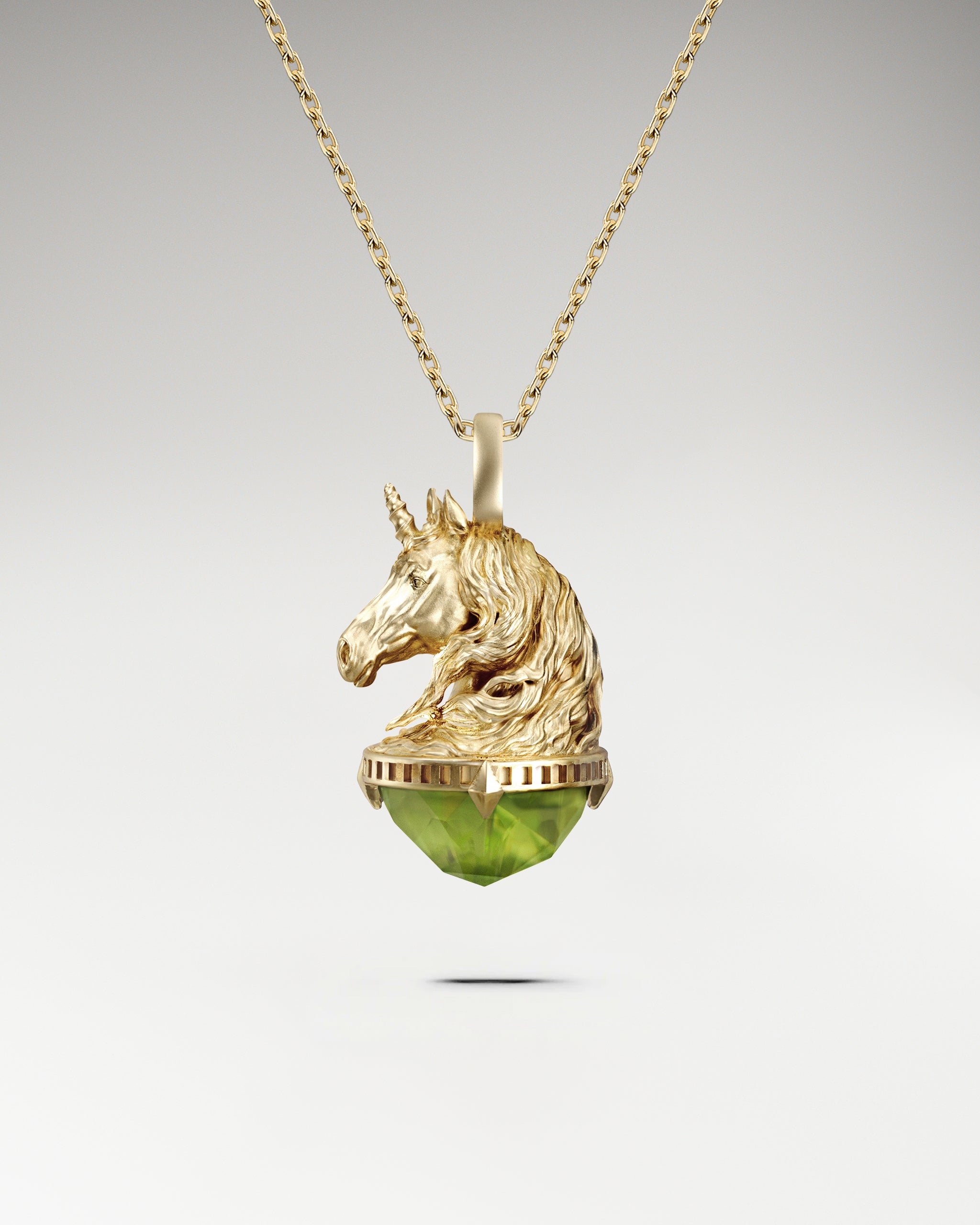 Monokeros Pendant In Sterling Silver With Amethyst