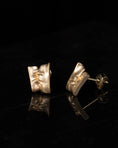 Load image into Gallery viewer, Golden Kissing Lips Ear Studs in 10k Gold

