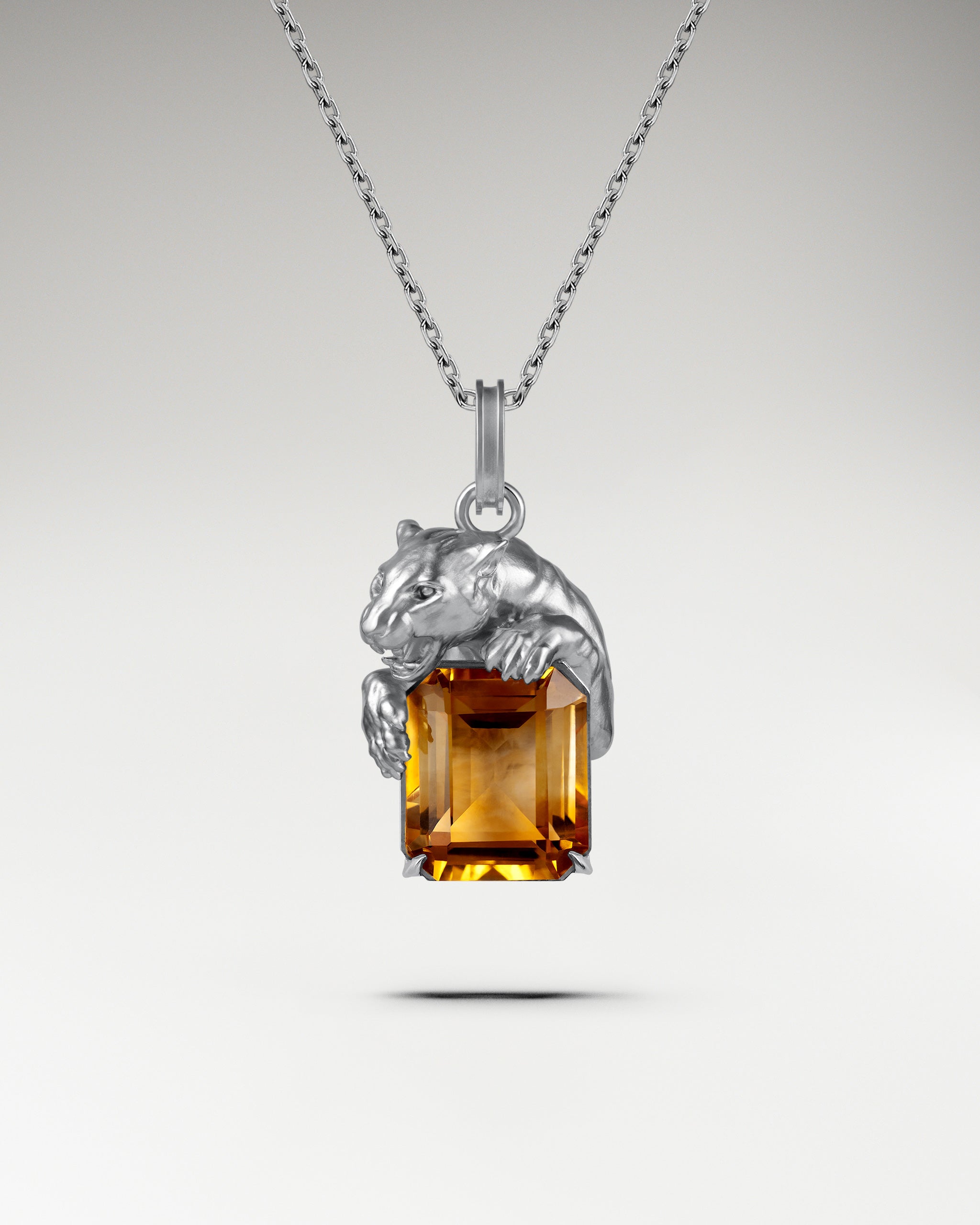 Savanna Sculptural Pendant Necklace In Sterling Silver