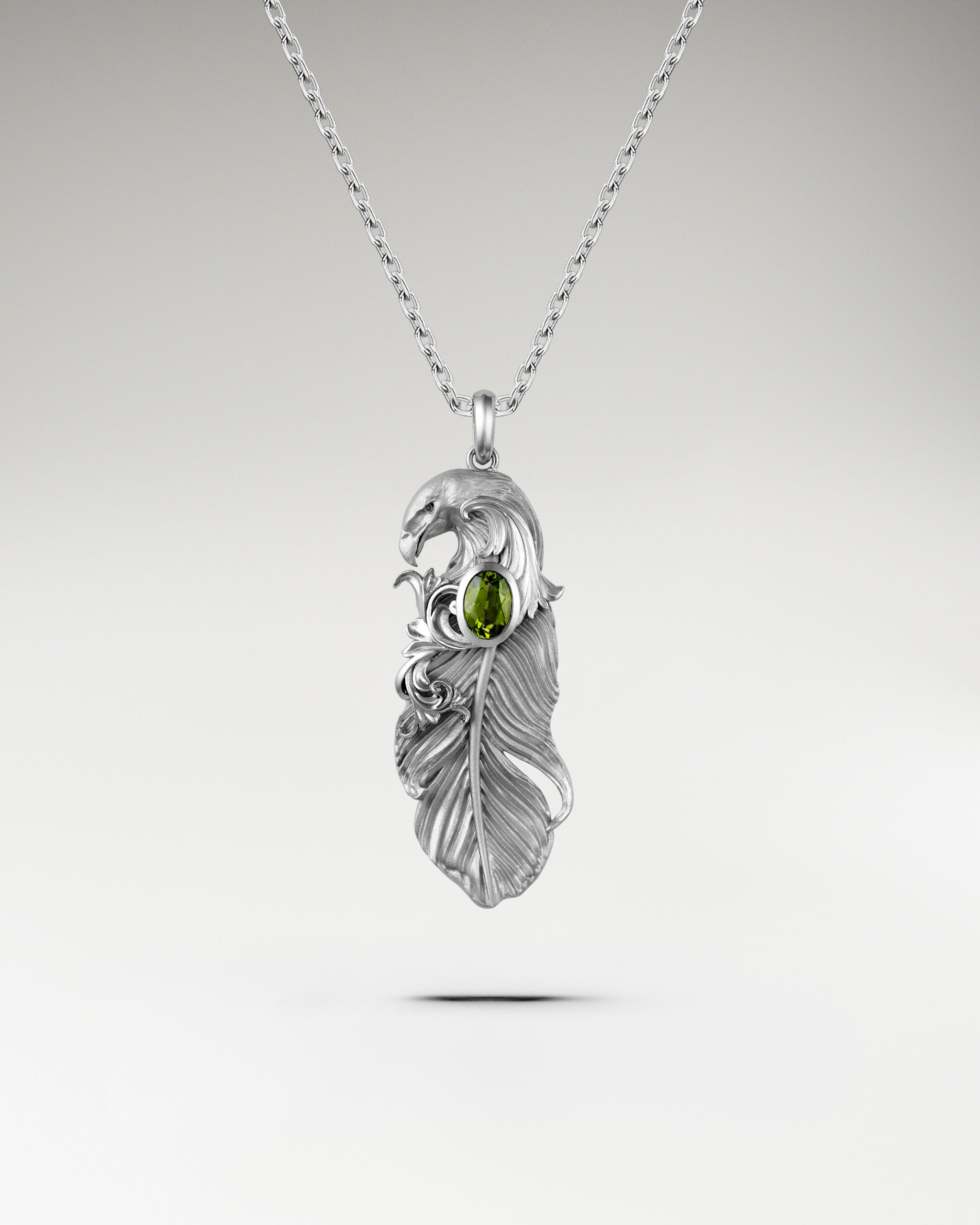 スターリングシルバーとブルートパーズのインディジナス・ミーツ・バロック ペンダントネックレス