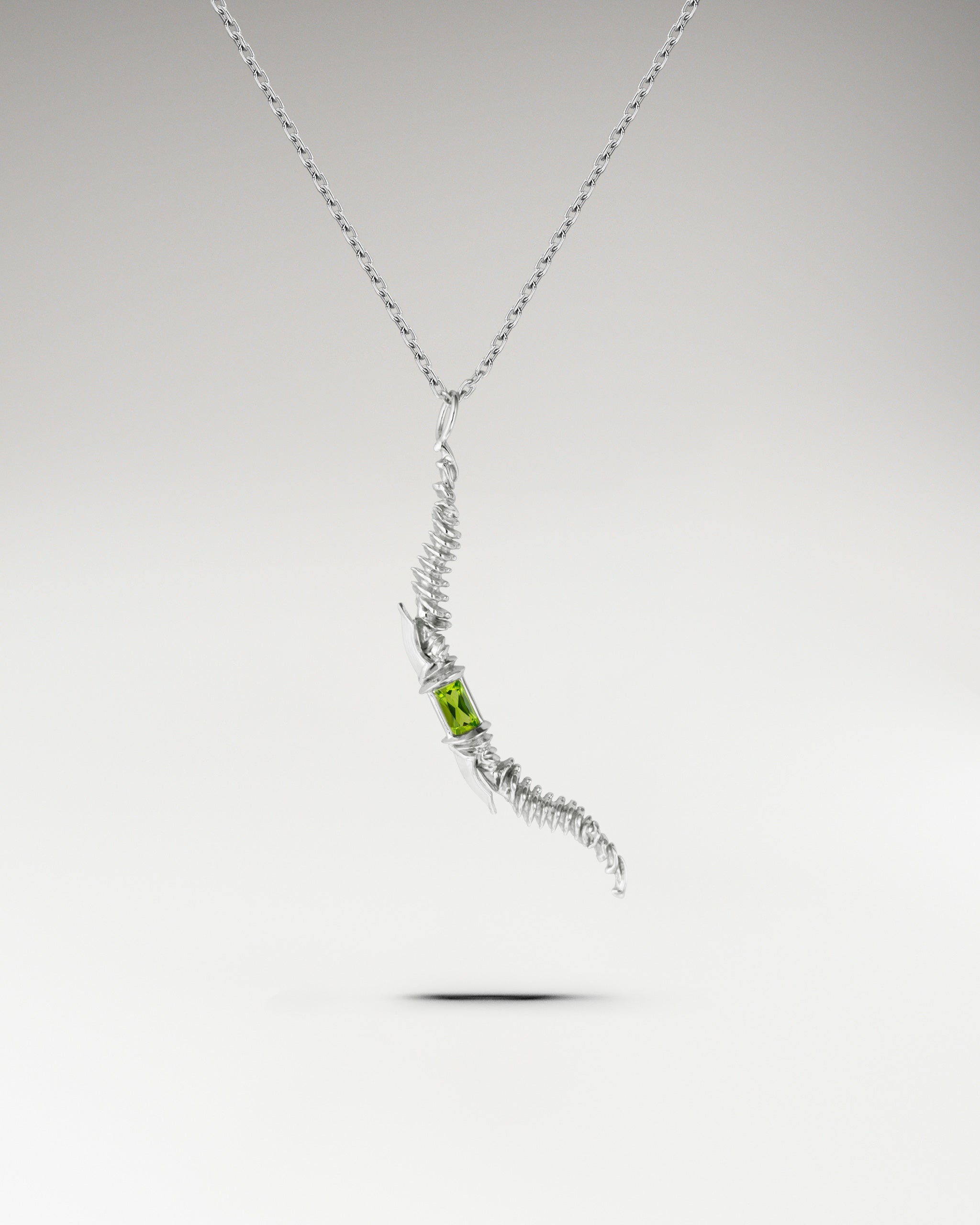 プライマルエイムペンダントネックレス（スターリングシルバー／ブルートパーズ付き）