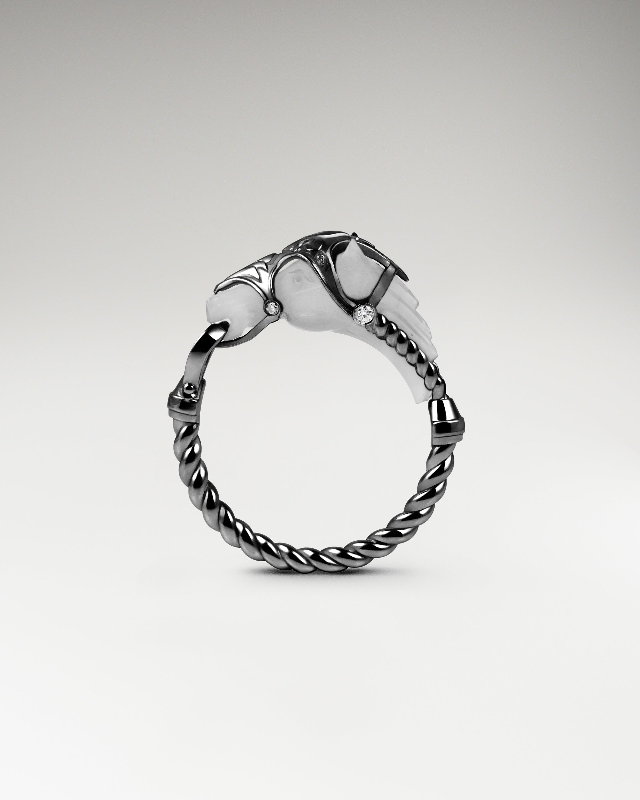 纯银和黑玛瑙 Wild Ranging 戒指