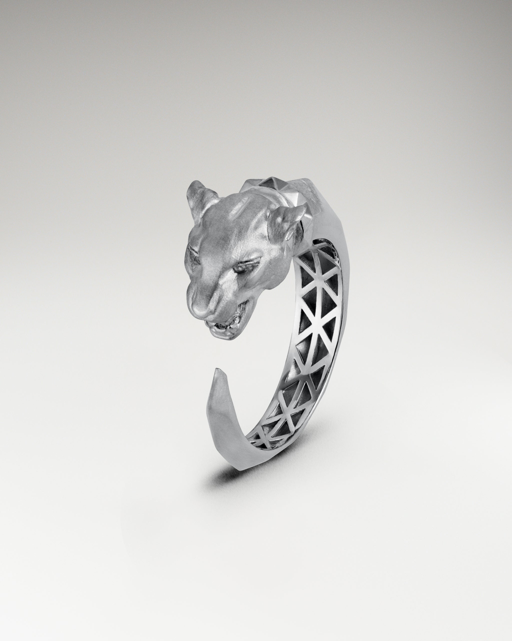 イエローシトリンとモアッサナイトをあしらったスターリングシルバーのサバンナ スピリット リング