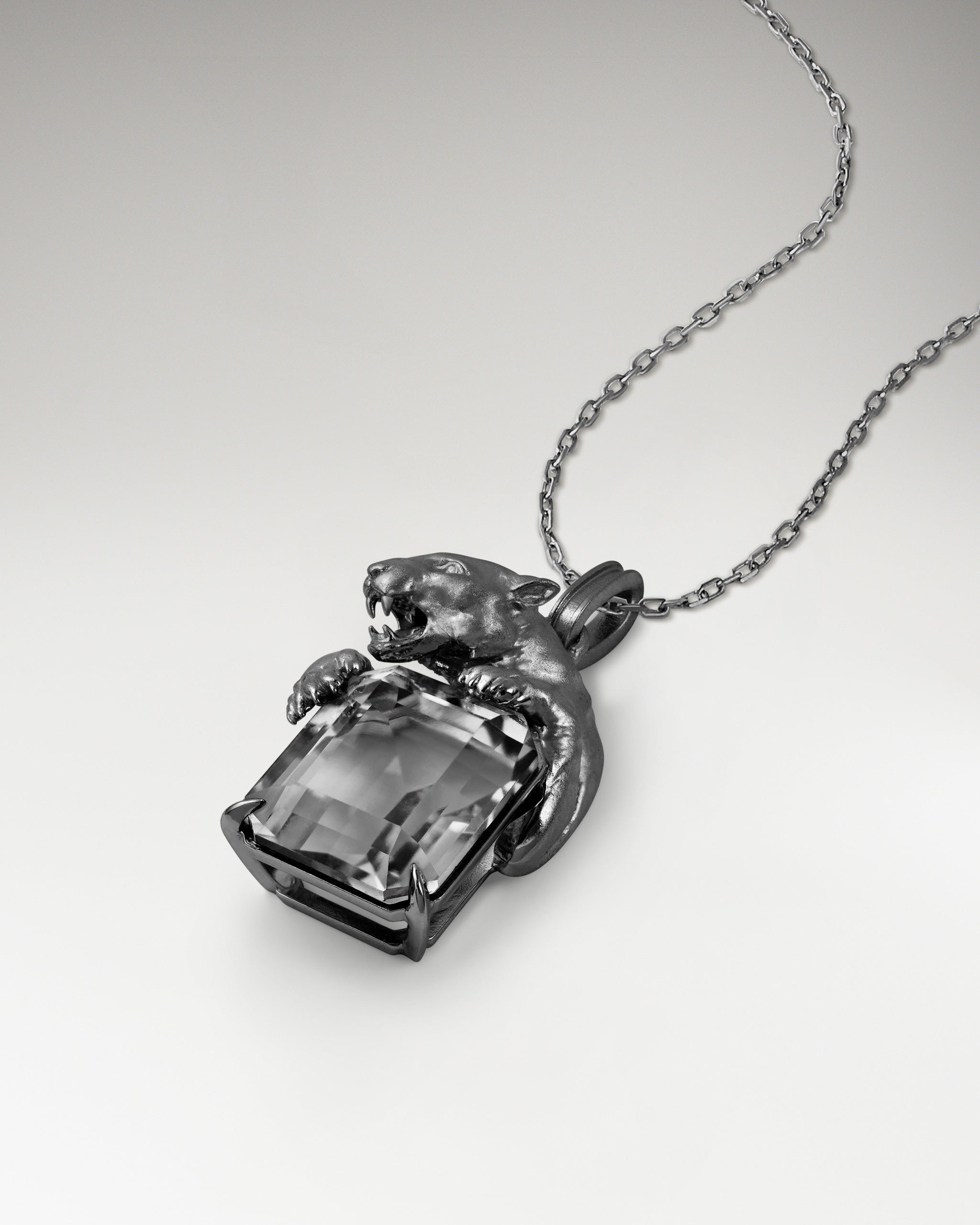 Savanna Sculptural Pendant Necklace In Sterling Silver