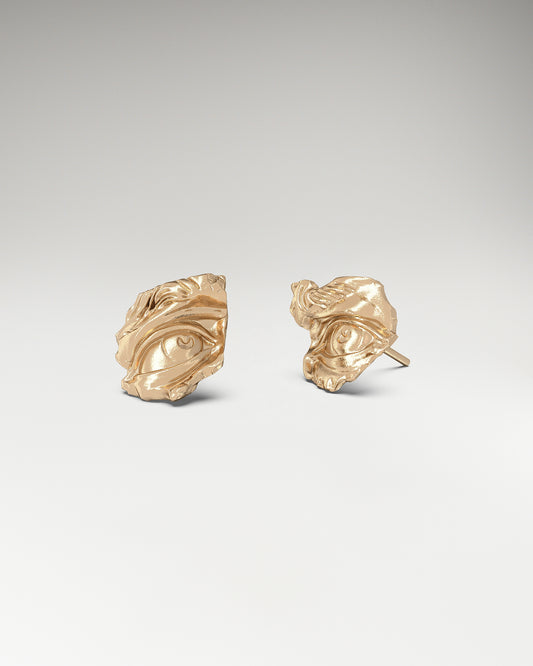 David Eyes Ohrstecker in Gold