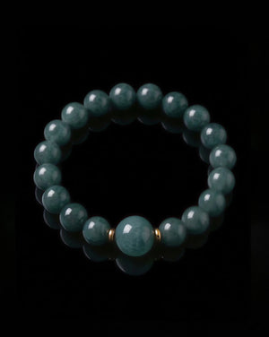 Calm Anchor Bracelet In Guatemalan Blue Jade