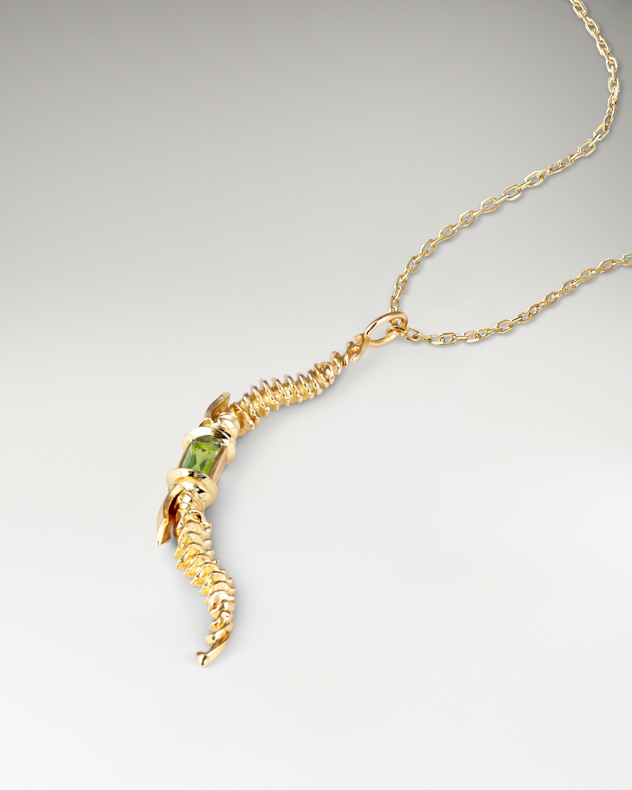 プライマルエイムペンダントネックレス（スターリングシルバー／ブルートパーズ付き）