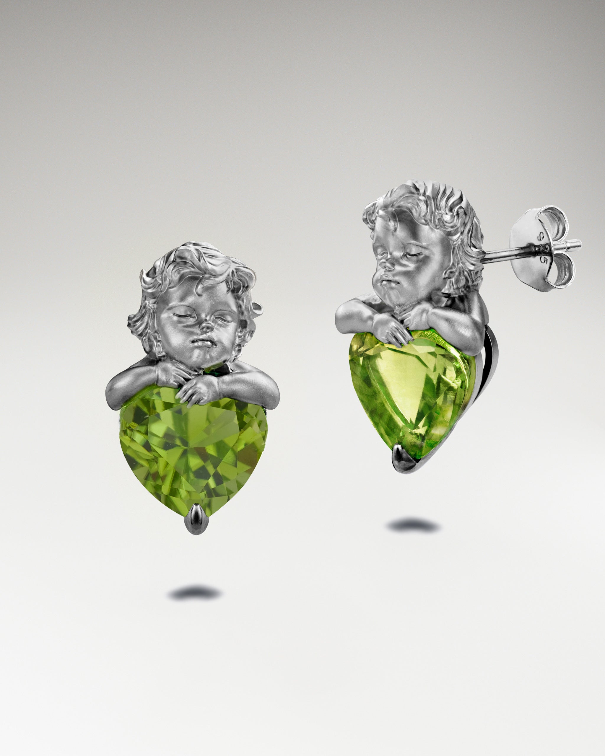 Keeper’s Heart-Ohrringe aus Sterling-Silber mit Topas