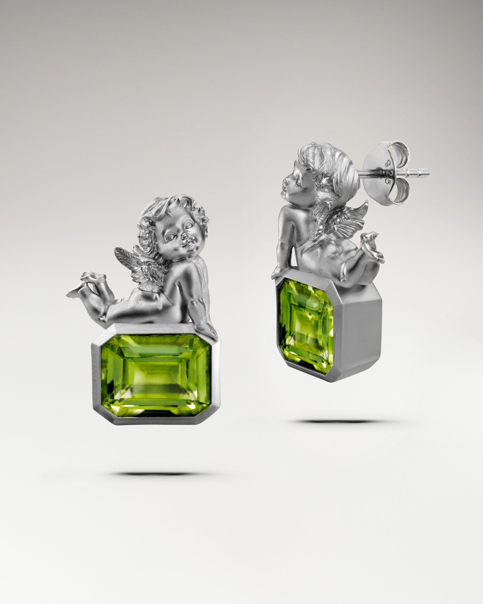 Angelette Earrings In Sterling Silver With Topaz