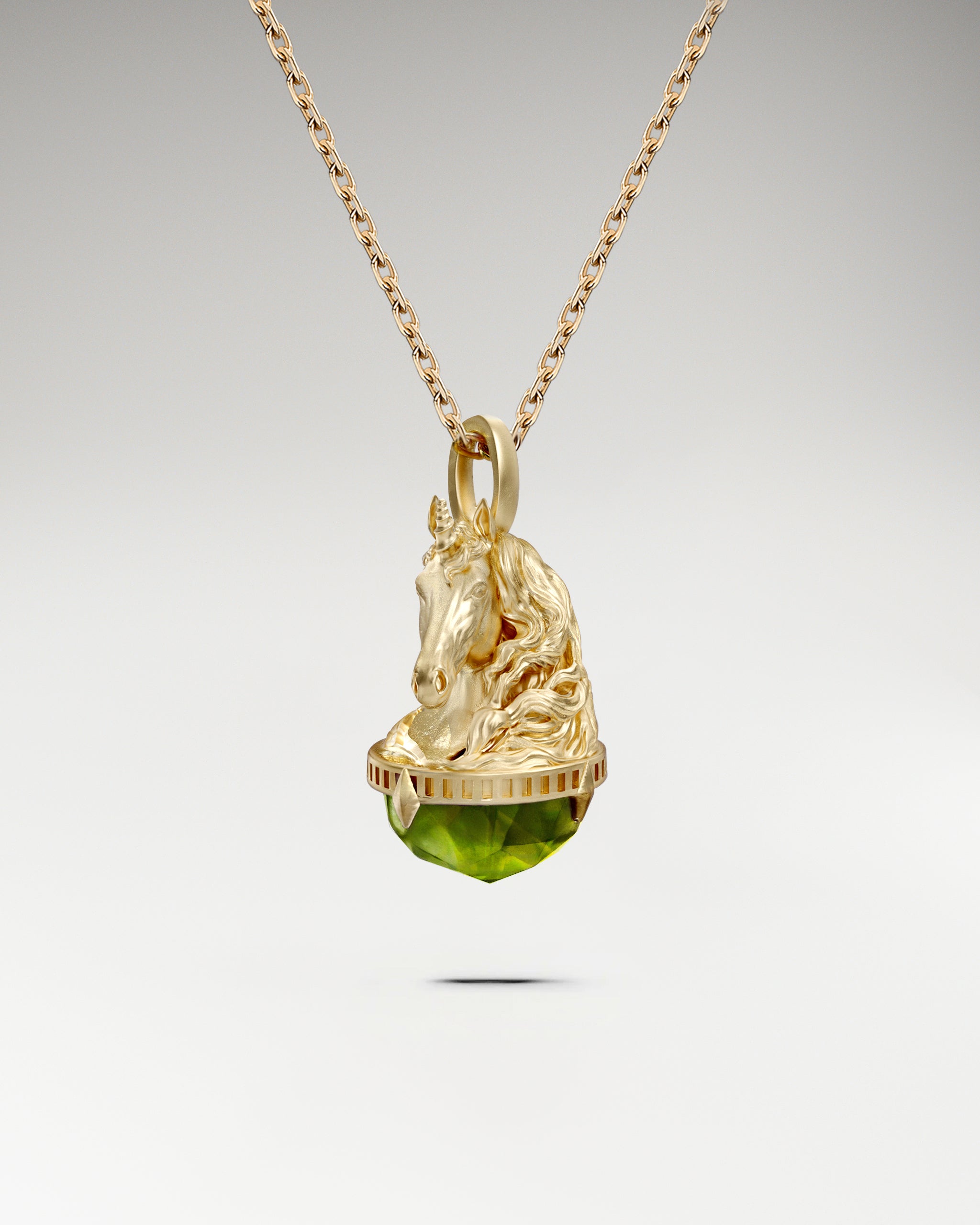 Monokeros 纯银紫水晶吊坠