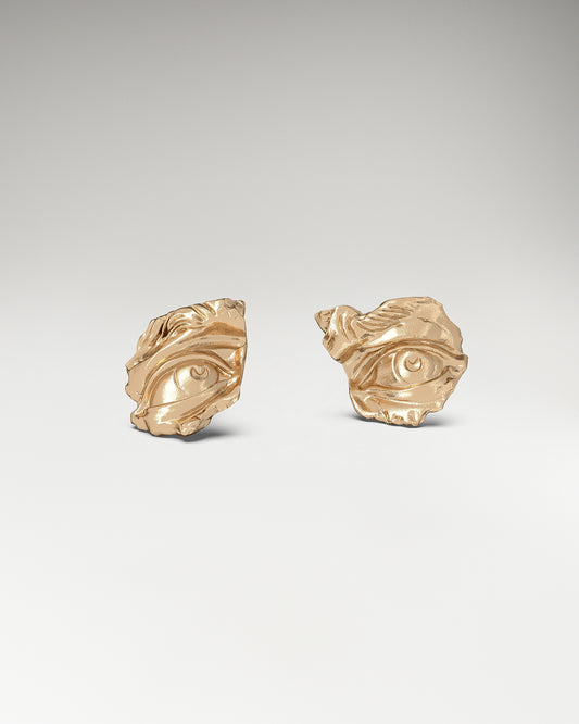 David Eyes Ohrstecker in Gold