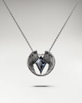 Load image into Gallery viewer, Angel Wing Pendant in 10k Gold and Spinel
