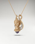 Load image into Gallery viewer, Guardian Angel pendant necklace in gold

