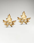 Load image into Gallery viewer, Mapple Leaf Mask Stud earrings Made in 10k Gold
