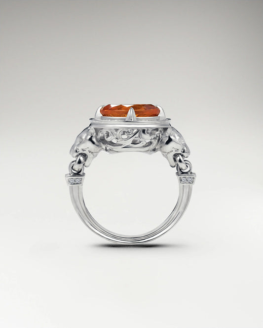 Savanna Spirit Ring In Sterling Silver With Yellow Citrine