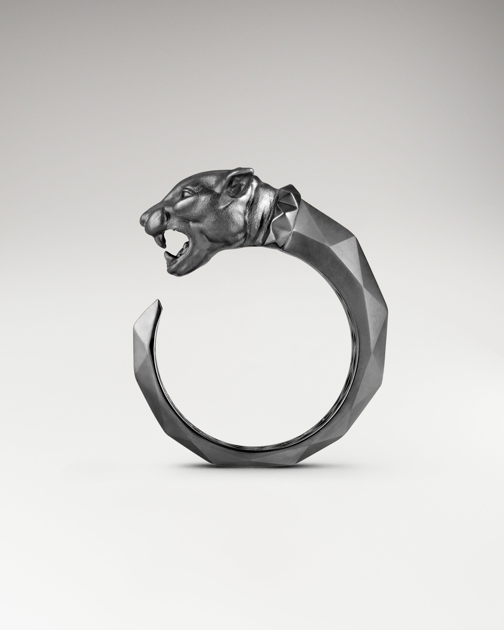 Vector Panther Ring In Sterling Silver