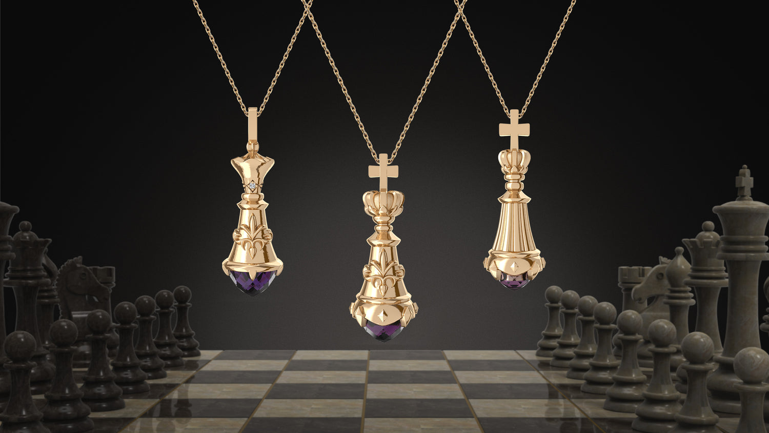 Chess Dices jewelry collection by True Gem