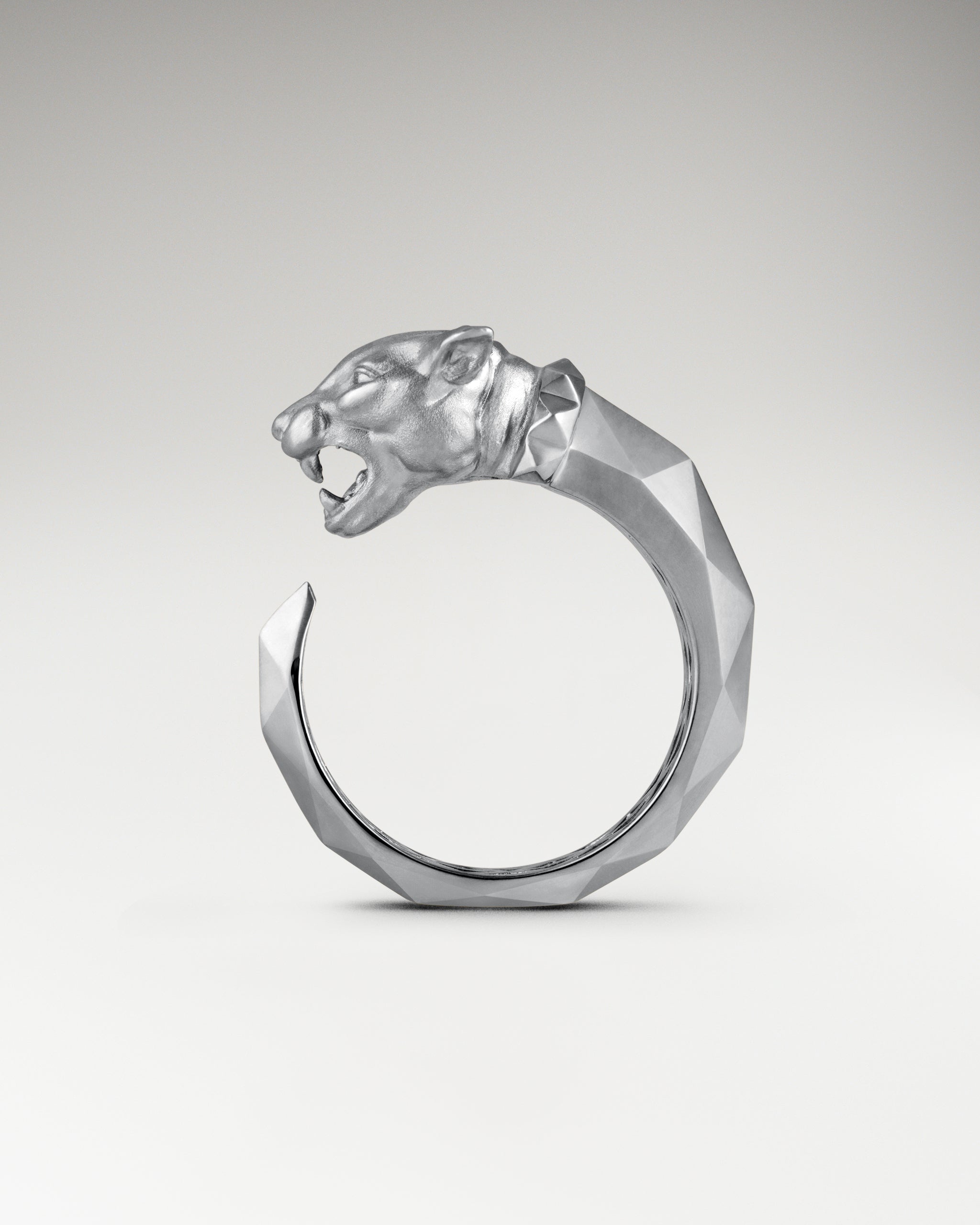 Vector Panther Ring In Sterling Silver