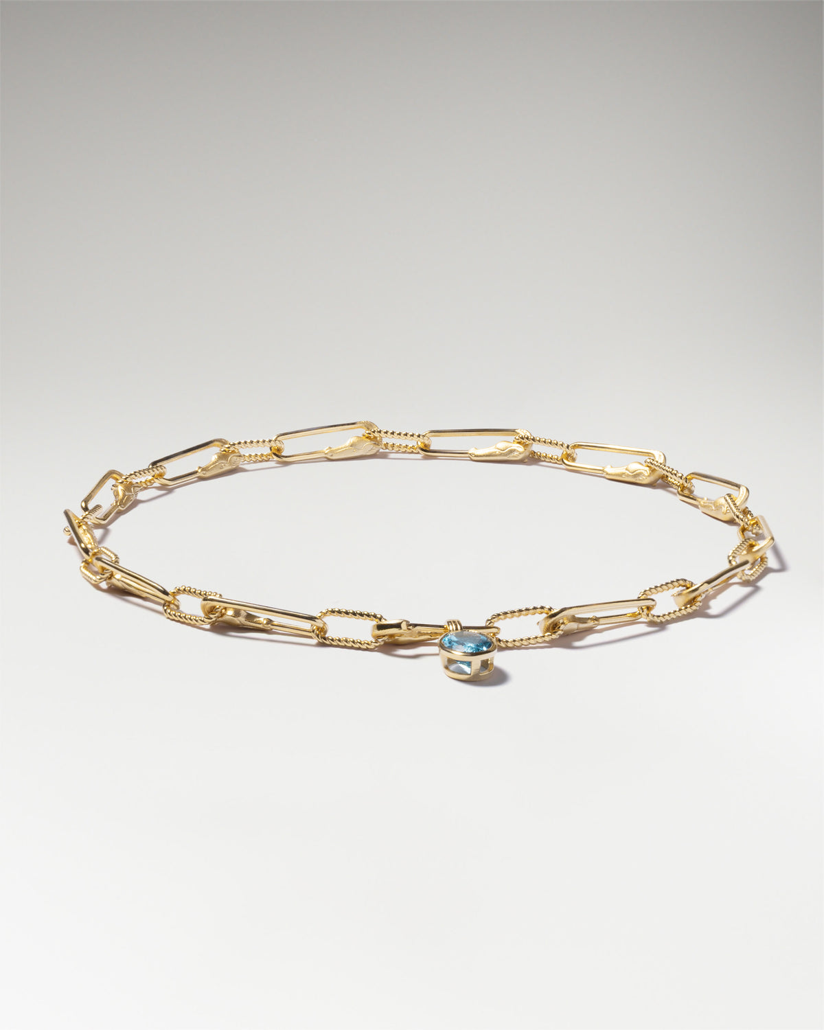 Equestrian Edge Bracelet In Sterling Silver With Topaz