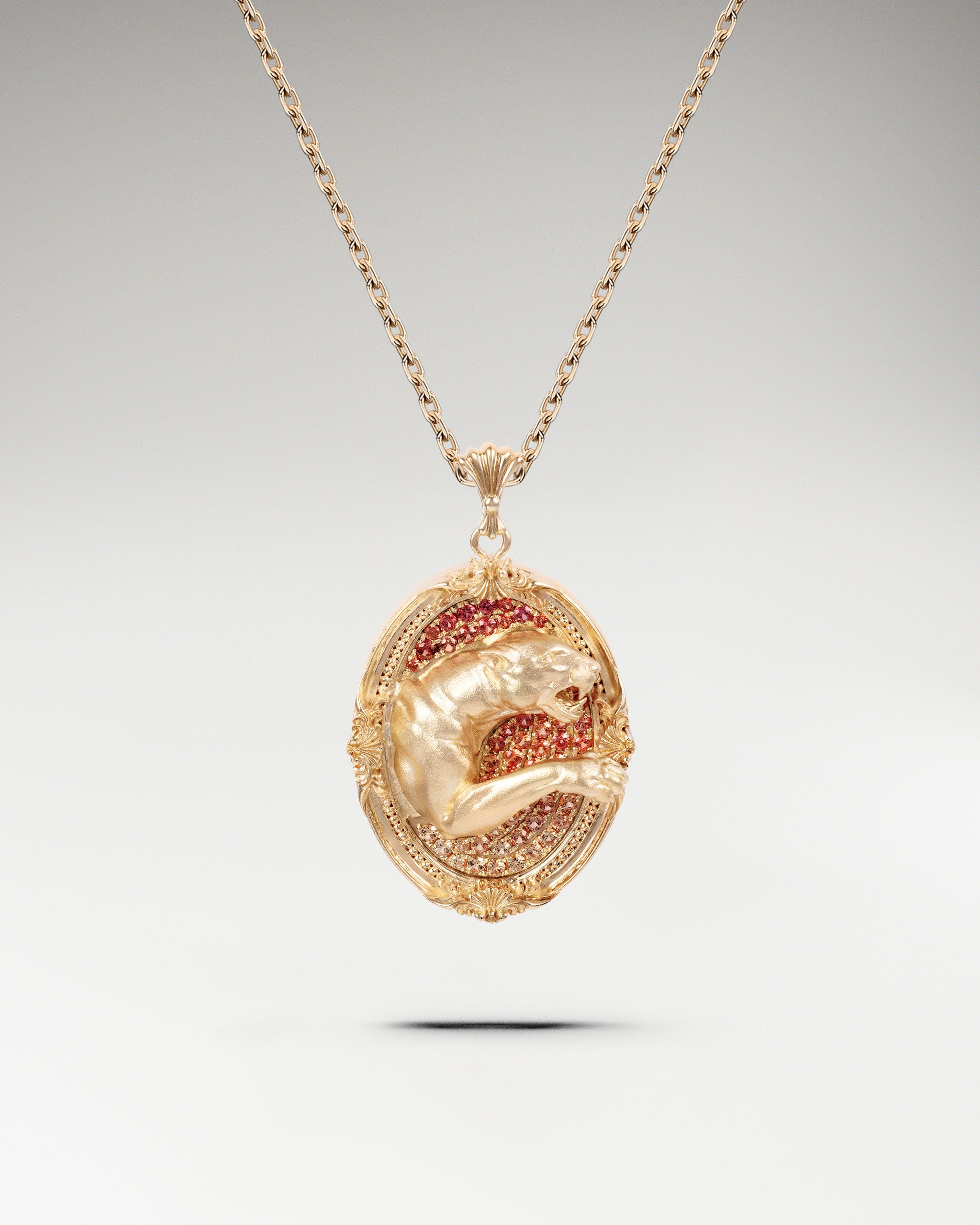 Savanna Spirit Pendant In Gold With Sapphire